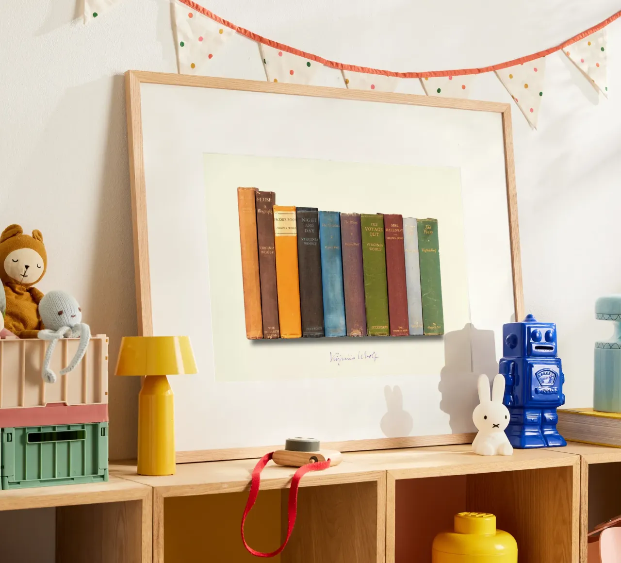 Virginia Woolf - Erstausgaben Druck Poster von MissLiterarty