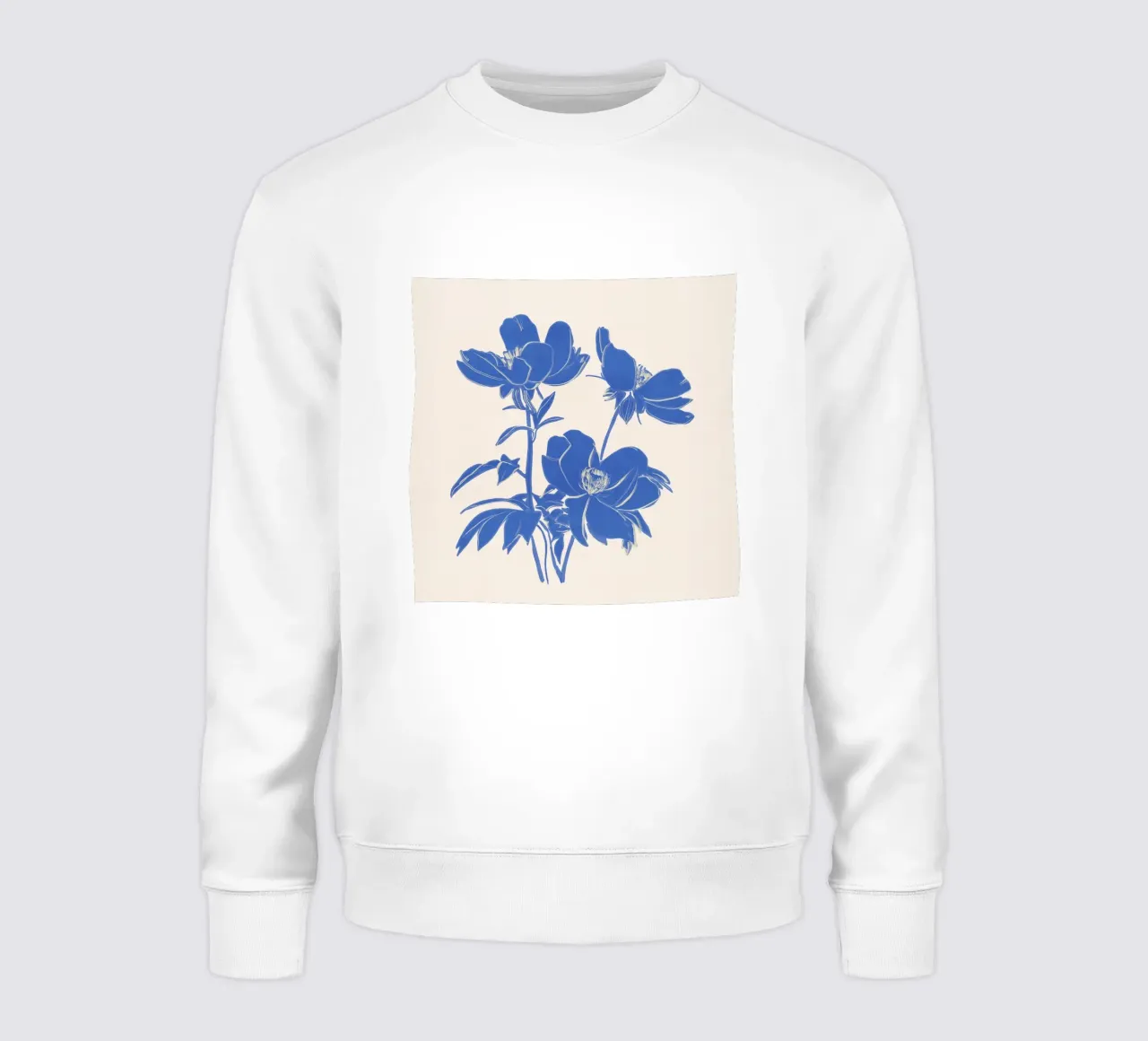 Fiori blu felpa da M.A.Z.U.N.