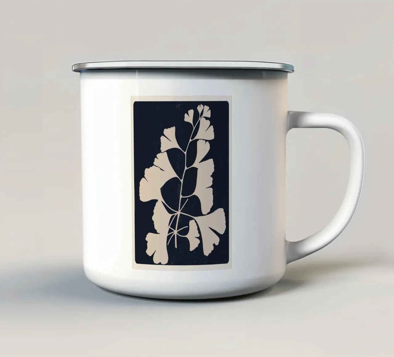 Silhouette botanica II tazza in smalto da M.A.Z.U.N.