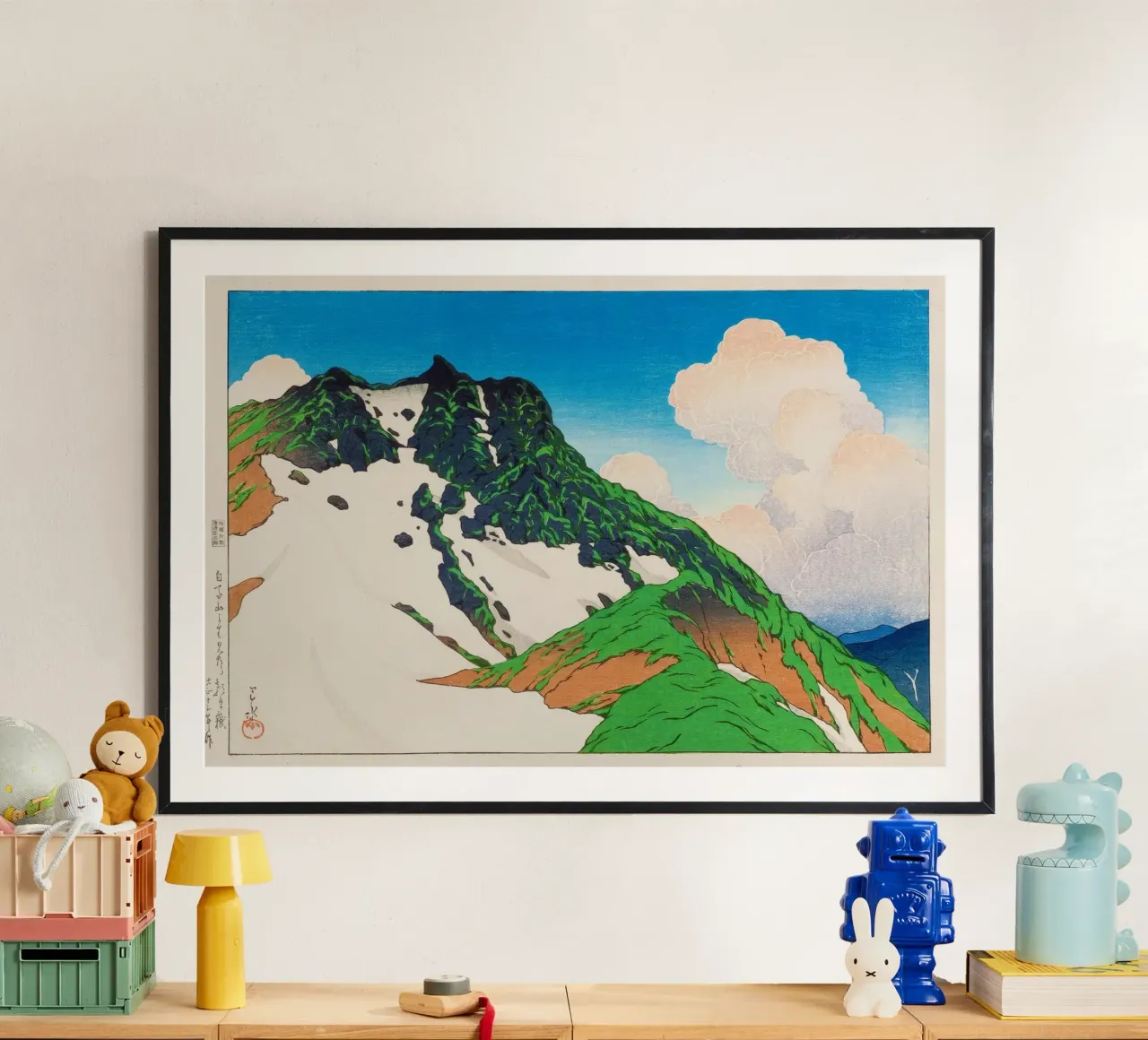 View of Asahigadake from Mount Haku by Kawase Hasui carta hahnemühle da Haru Prints