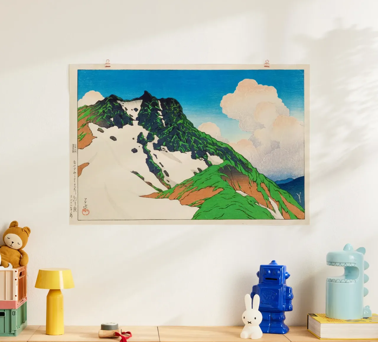 View of Asahigadake from Mount Haku by Kawase Hasui carta hahnemühle da Haru Prints