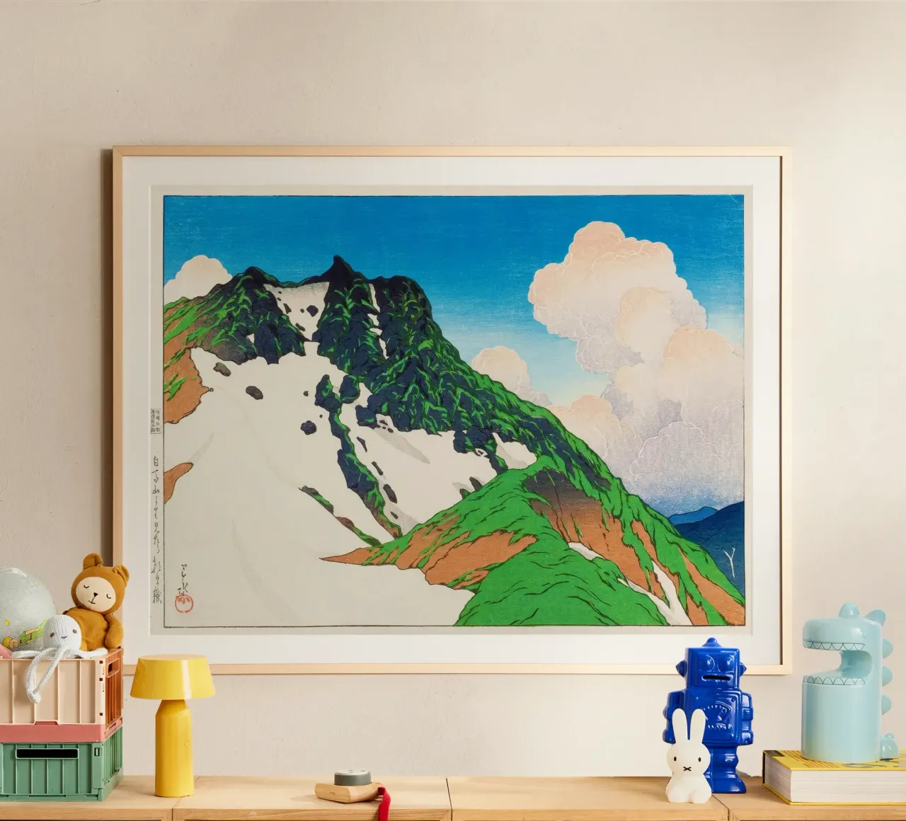 View of Asahigadake from Mount Haku by Kawase Hasui carta hahnemühle da Haru Prints