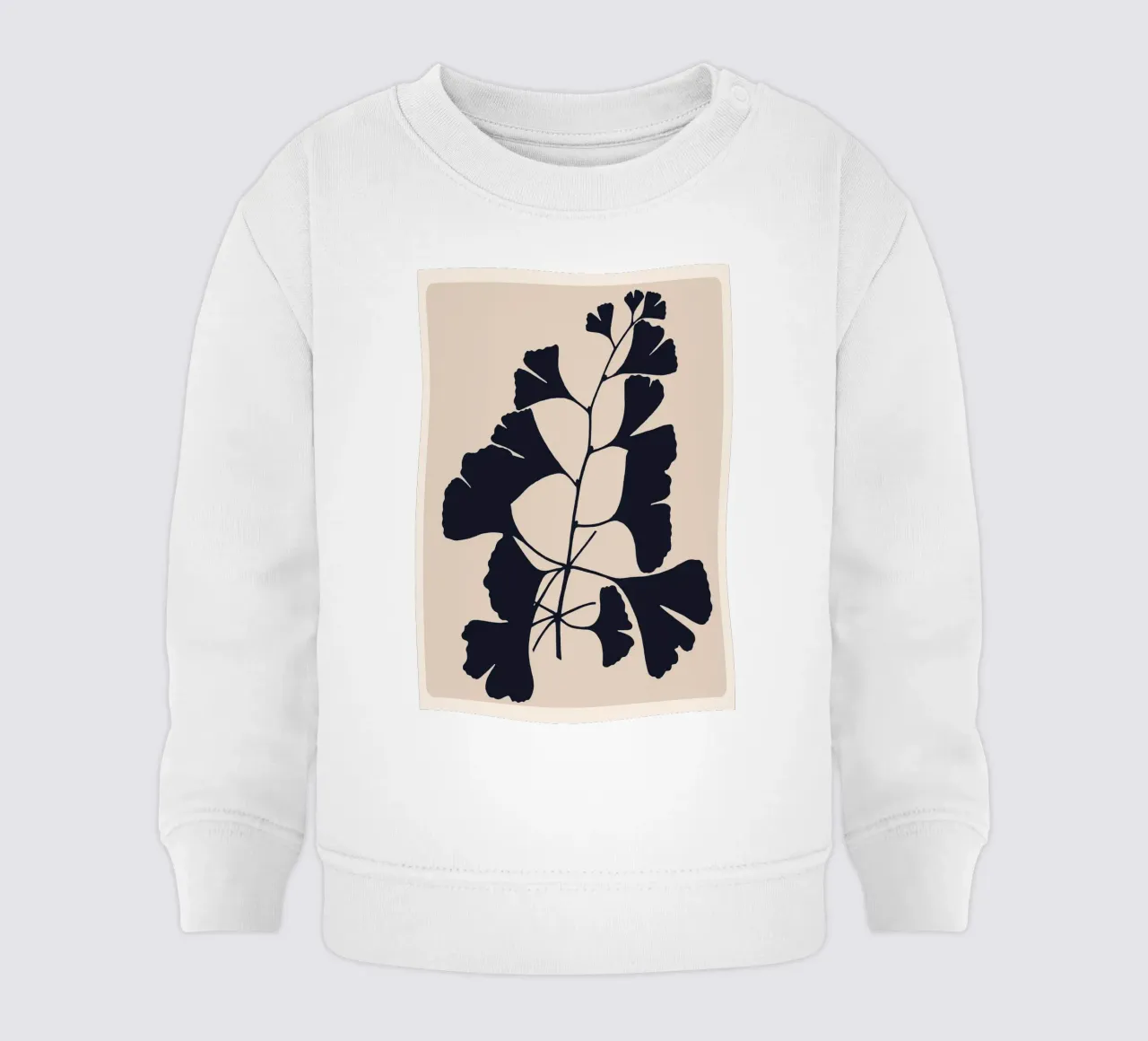 Silhouette di ginkgo felpa neonato da M.A.Z.U.N.