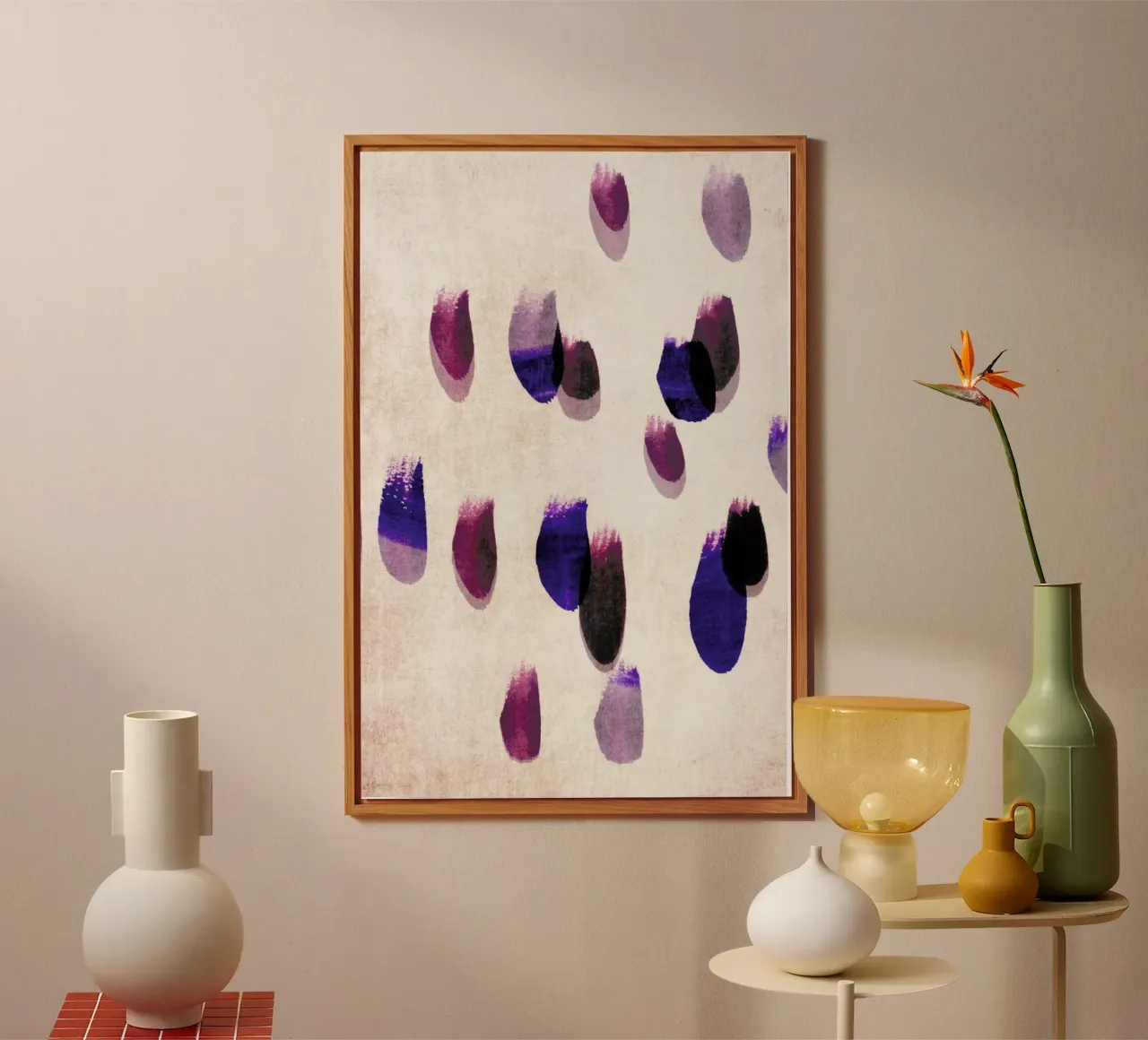 Painted Dots 2 alluminio dibond da IRIS LEHNHARDT FINE ART
