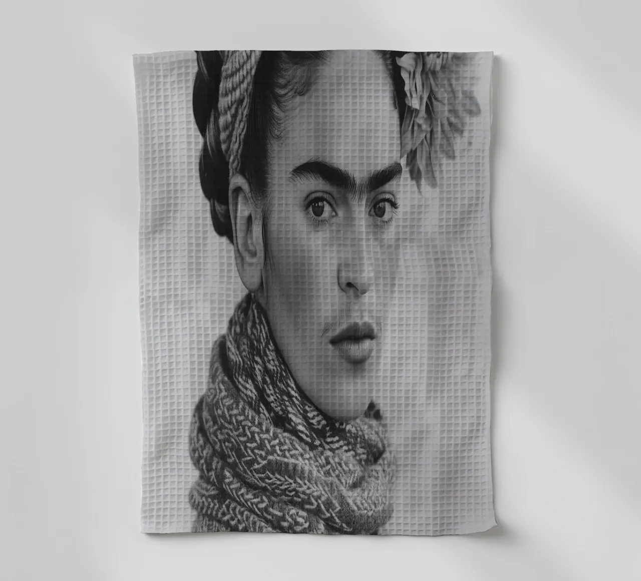 Frida Kahlo "Expression of Resilience" canovaccio da cucina da Fantasias Florales