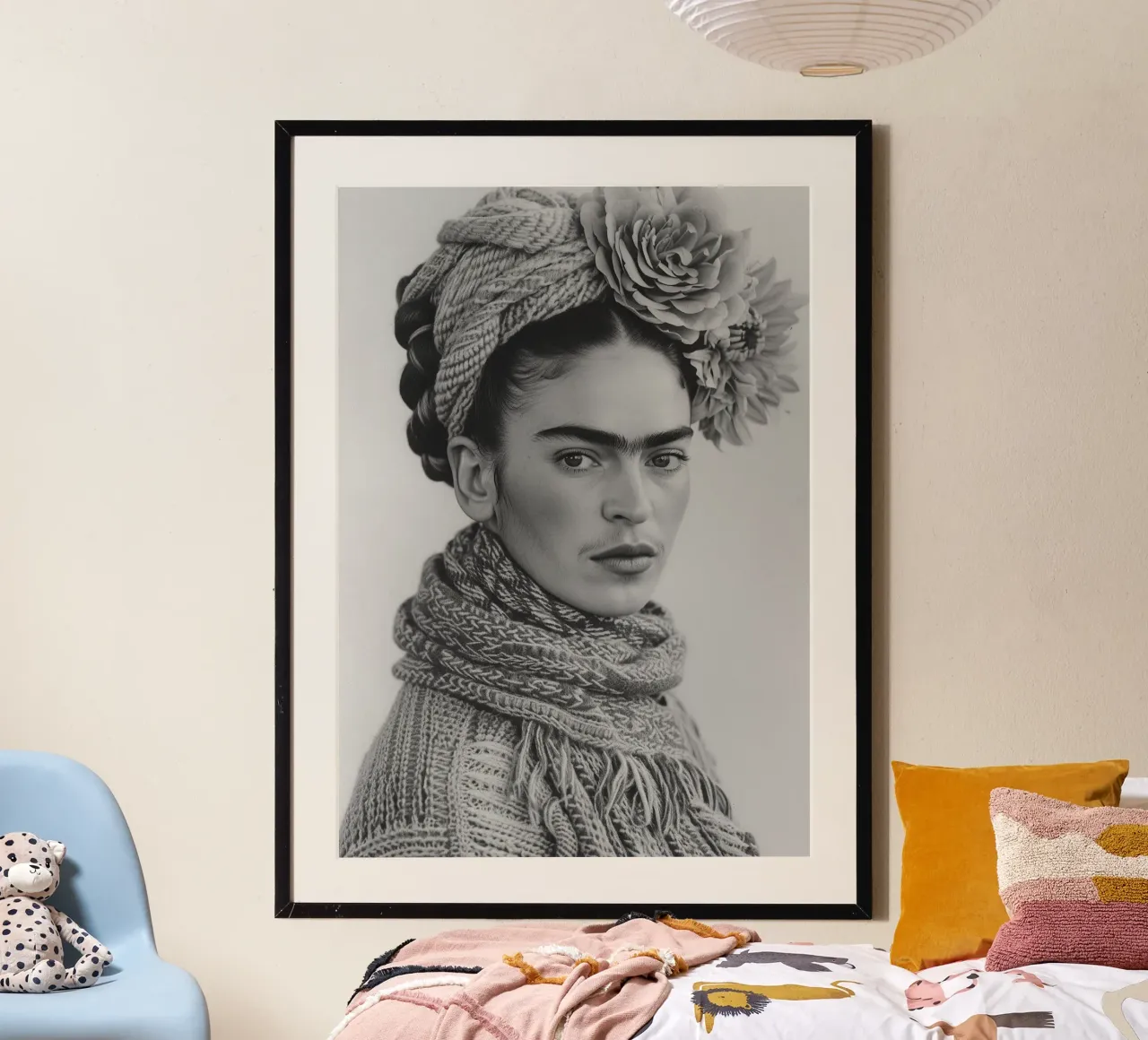Frida Kahlo "Expression of Resilience" poster da Fantasias Florales