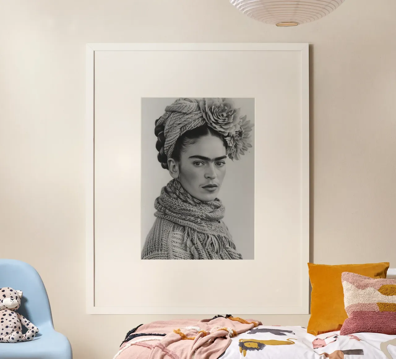 Frida Kahlo "Expression of Resilience" poster da Fantasias Florales