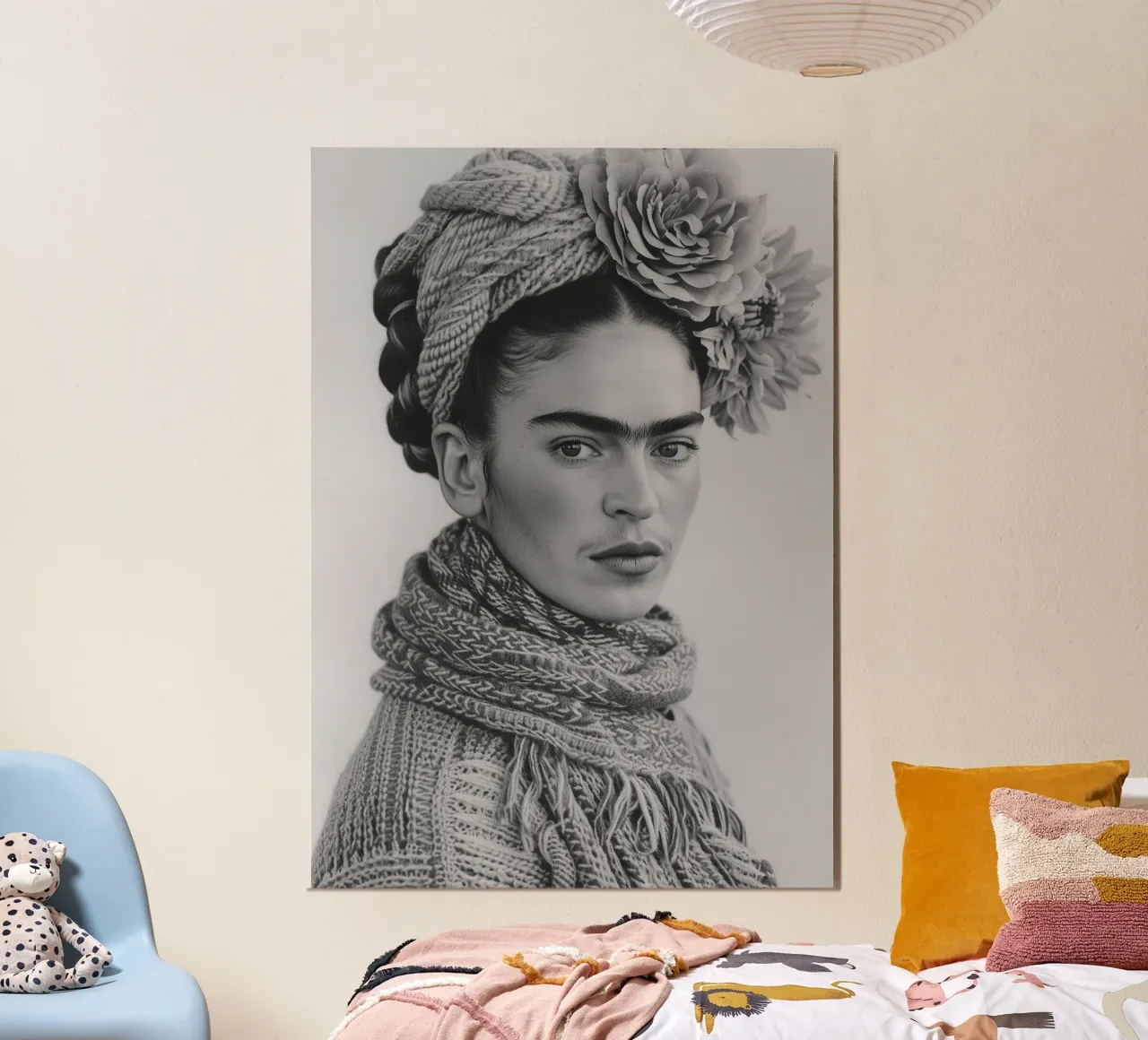 Frida Kahlo "Expression of Resilience" poster da Fantasias Florales