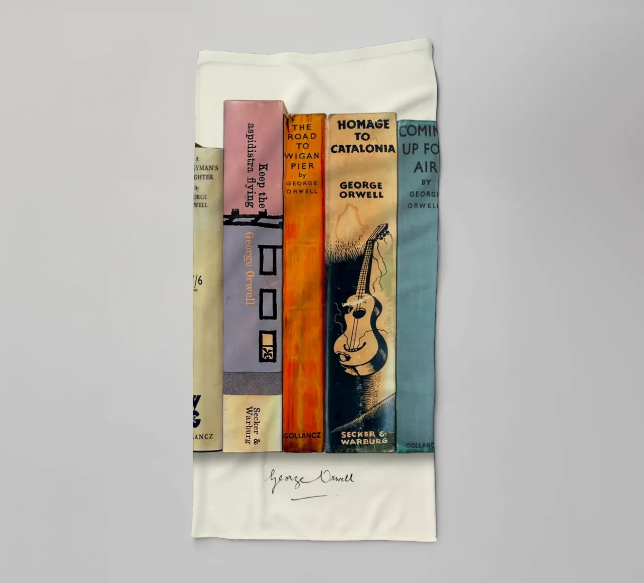 George Orwell - First Editions Print towel by MissLiterarty