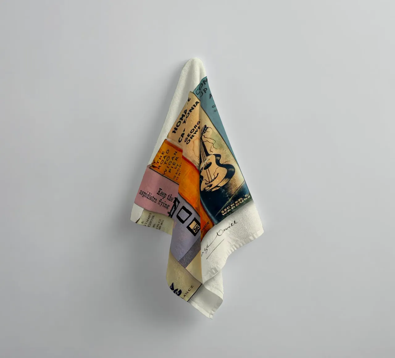 George Orwell - First Editions Print towel by MissLiterarty