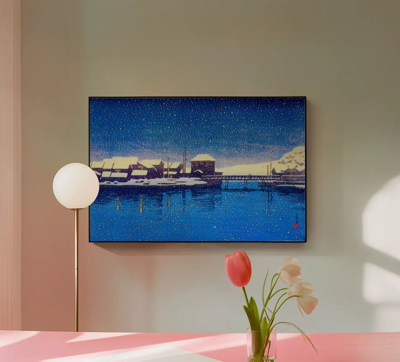 Ebisu by Kawase Hasui plexiglass da Haru Prints