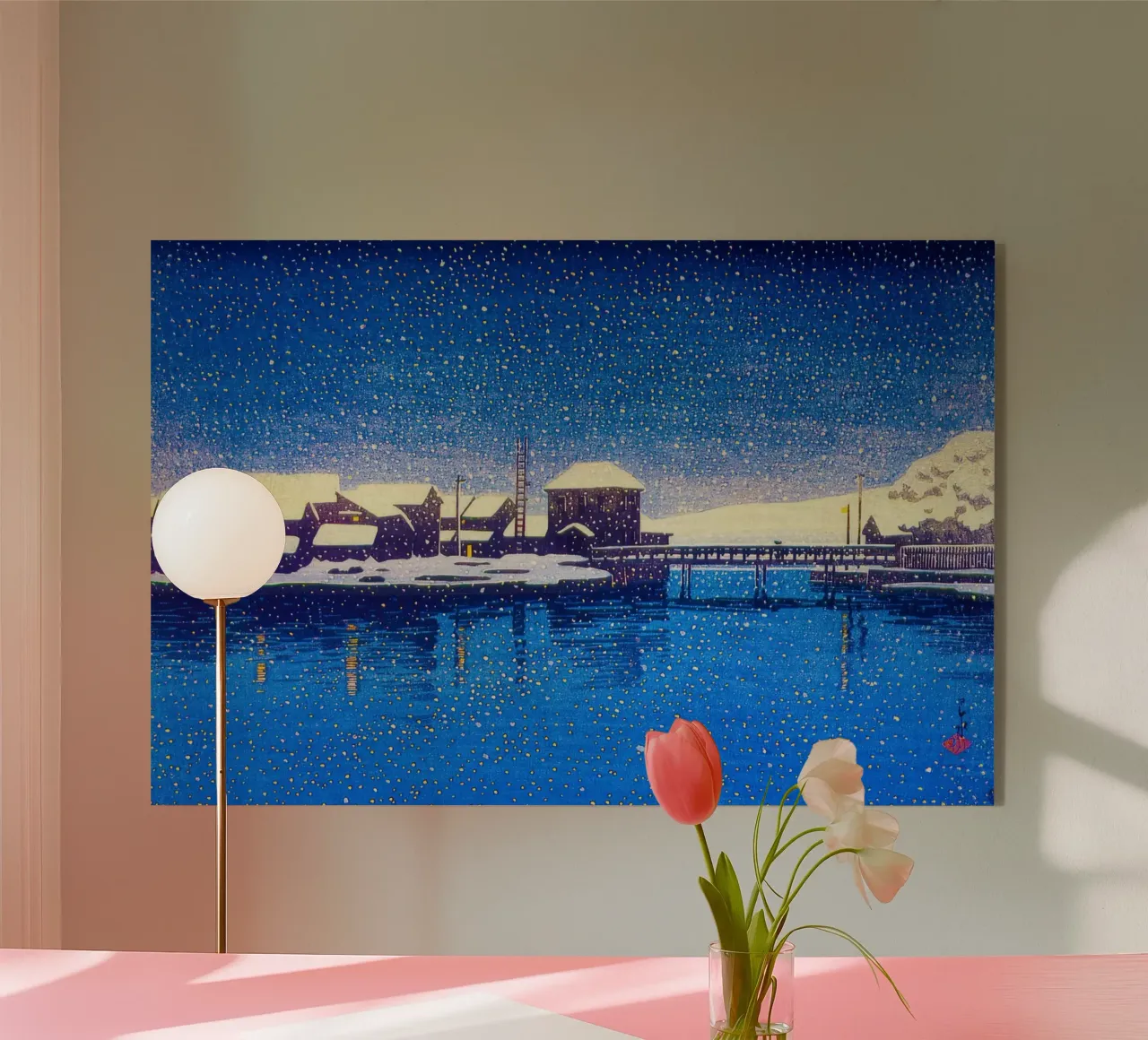 Ebisu by Kawase Hasui plexiglass da Haru Prints