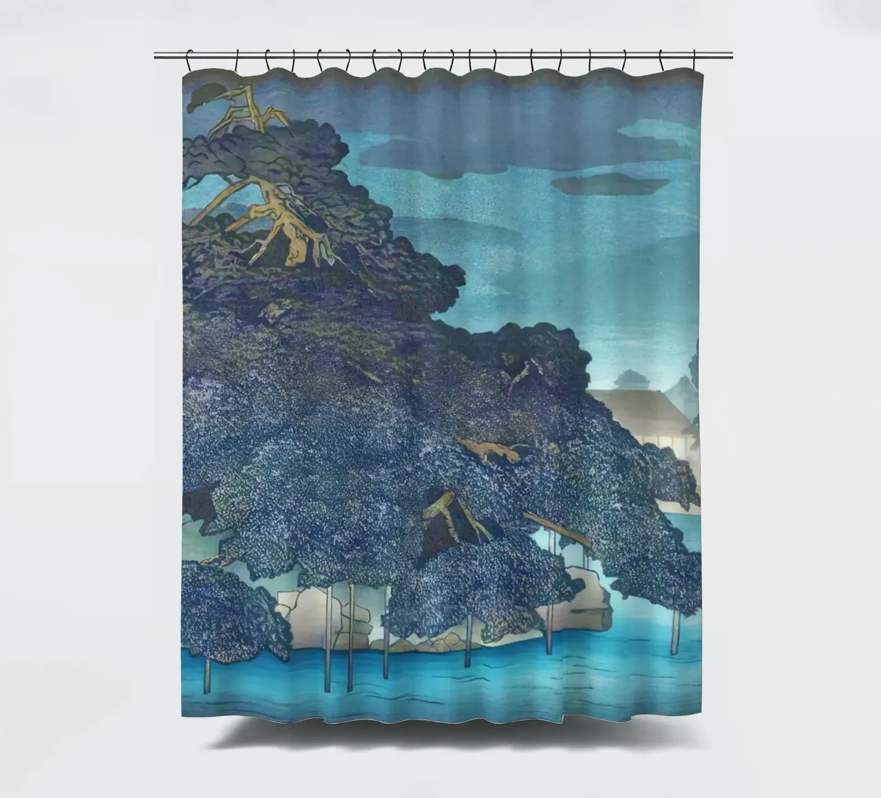 Untitled by Kawase Hasui tenda da doccia da Haru Prints