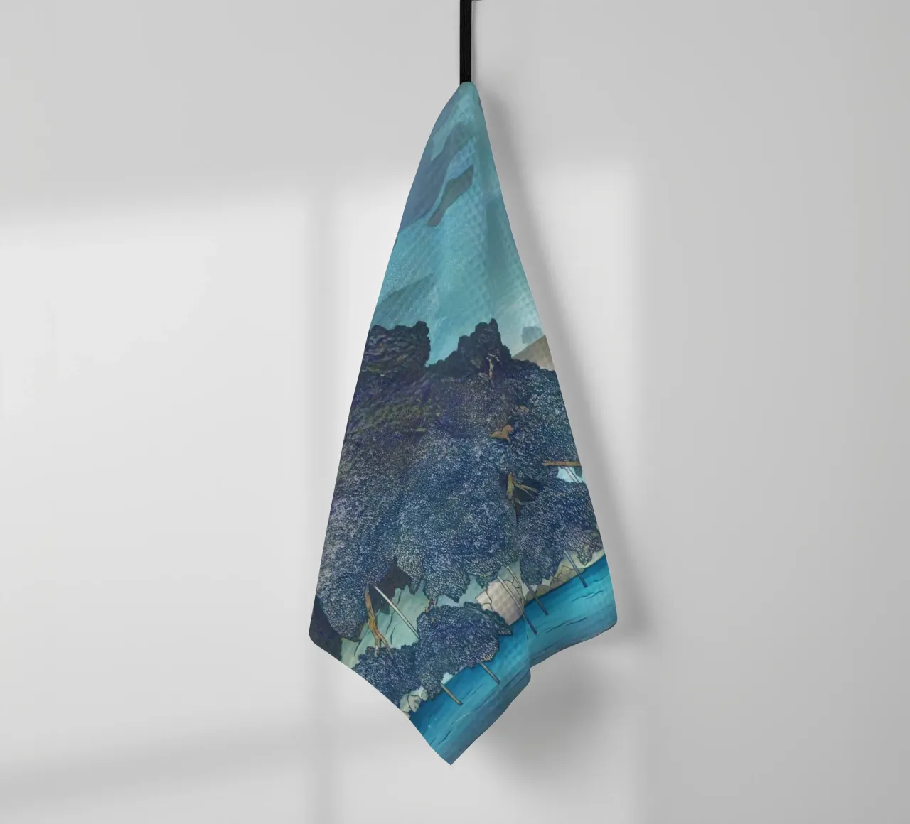 Untitled by Kawase Hasui canovaccio da cucina da Haru Prints