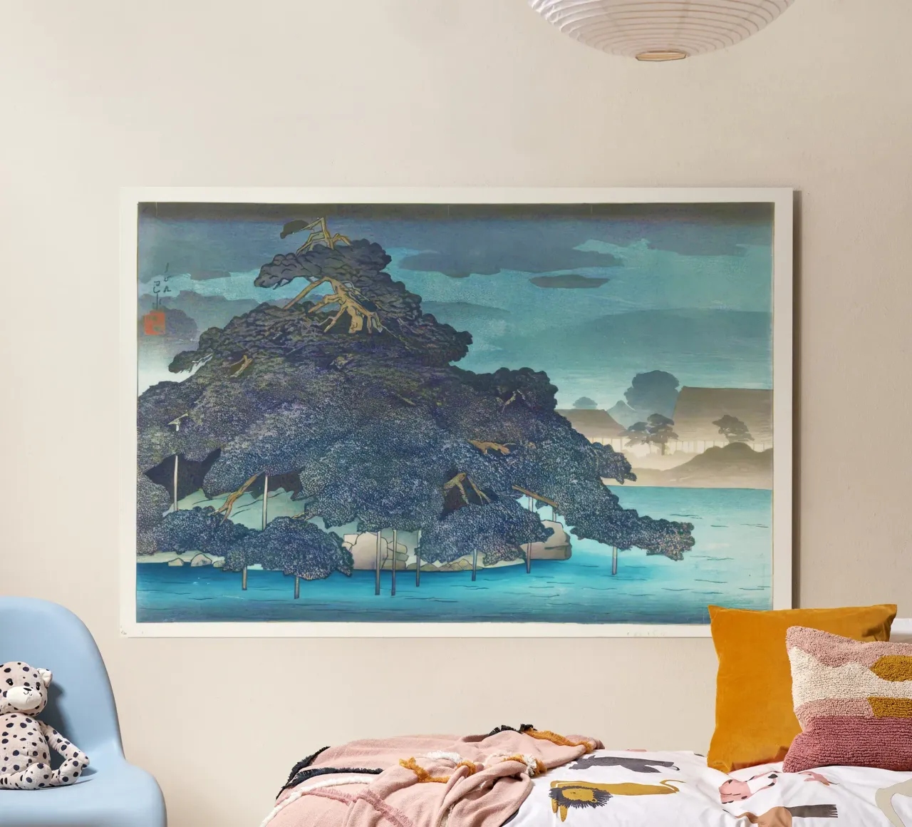 Untitled by Kawase Hasui alluminio dibond da Haru Prints