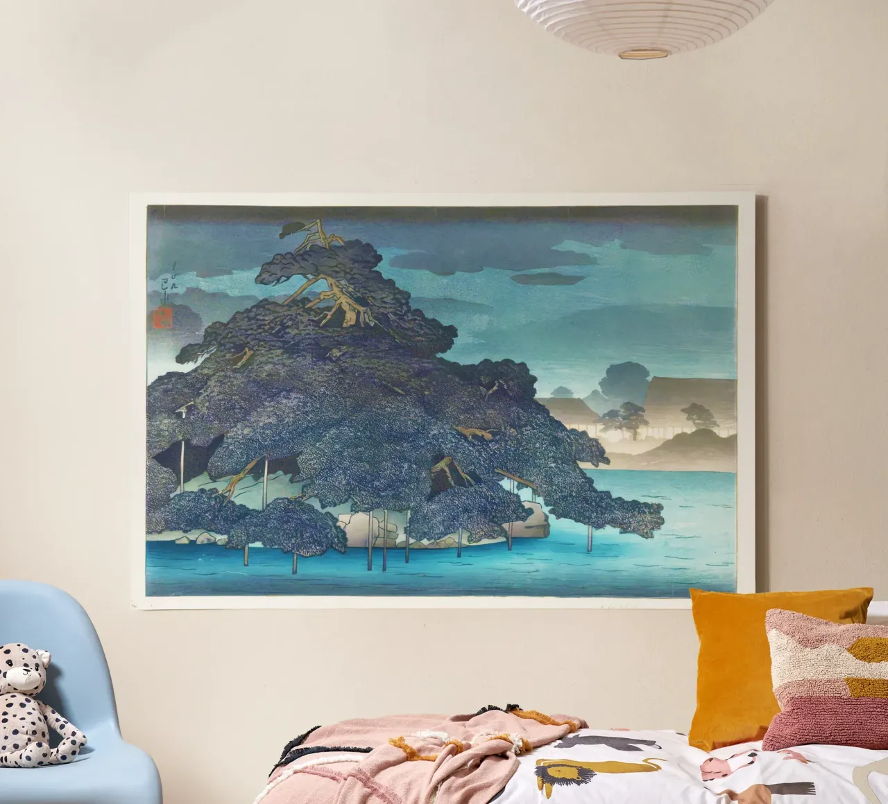 Untitled by Kawase Hasui tela da Haru Prints