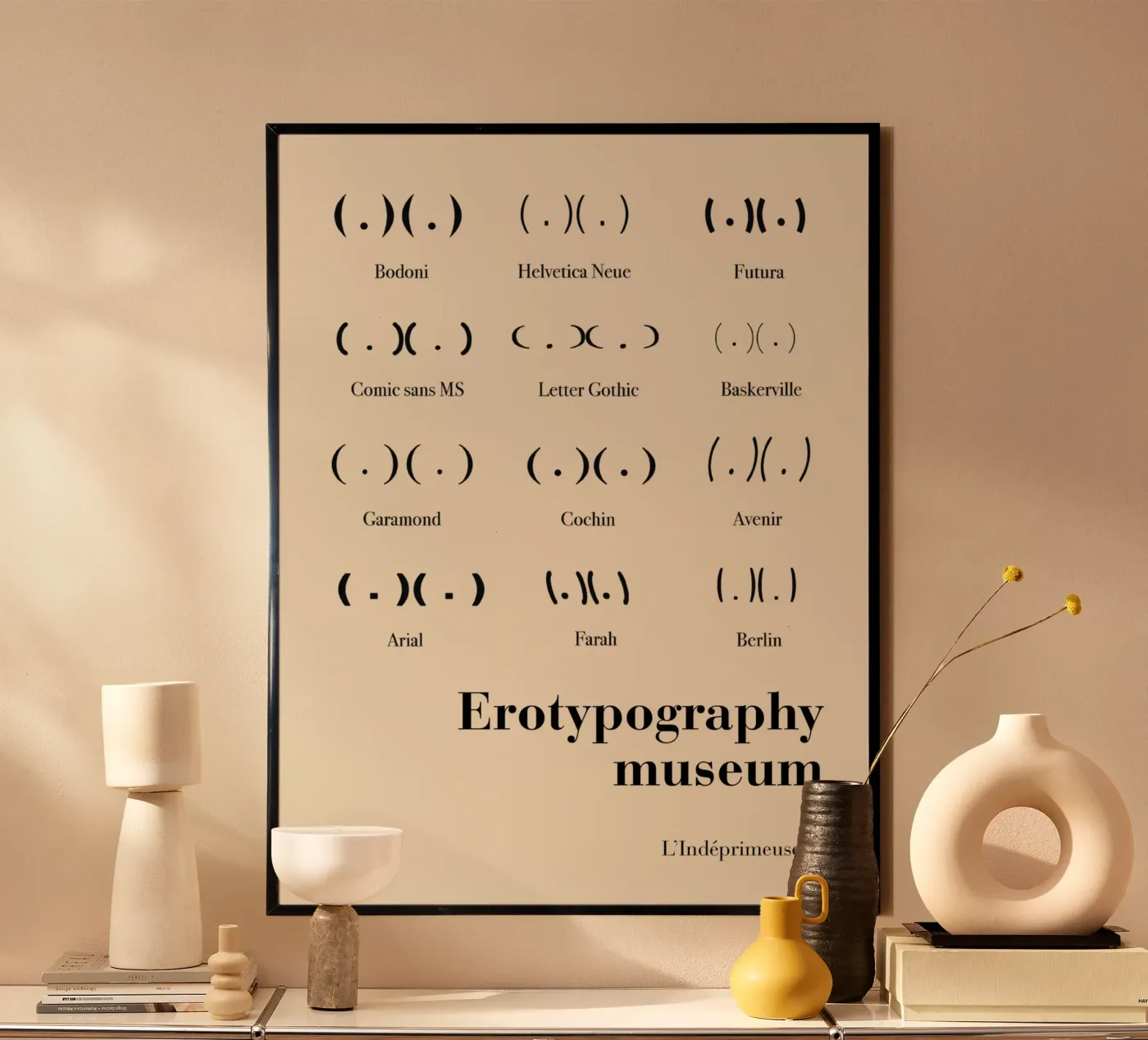 museum erotypography poster da L'Indéprimeuse