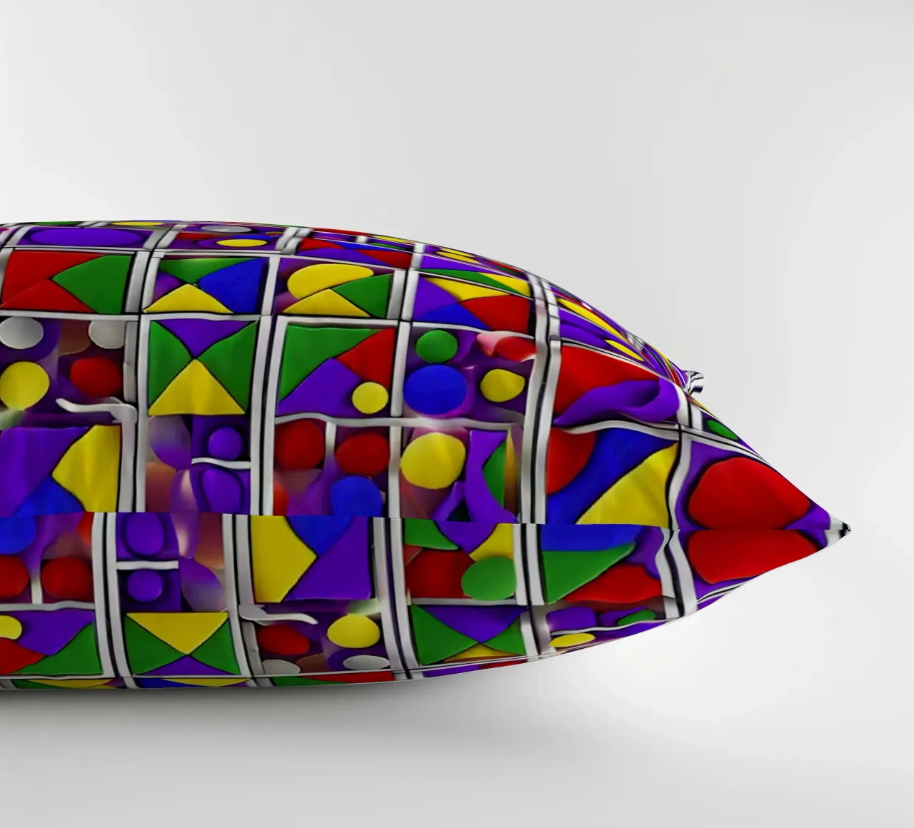 design geografico multicolore cuscino da dinem