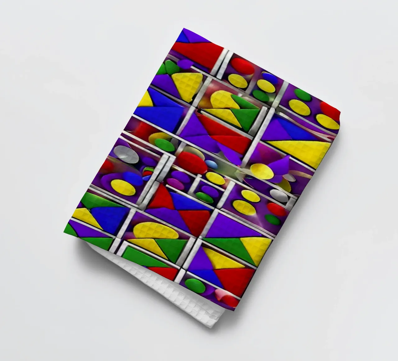 design geografico multicolore canovaccio da cucina da dinem