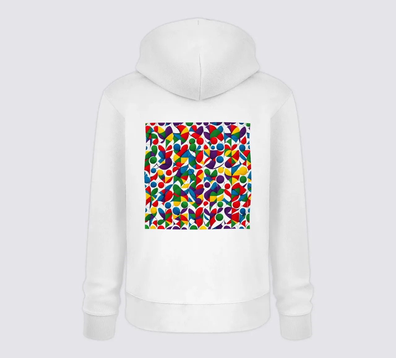 sharps design multicolore e bianco felpa con cappuccio da dinem