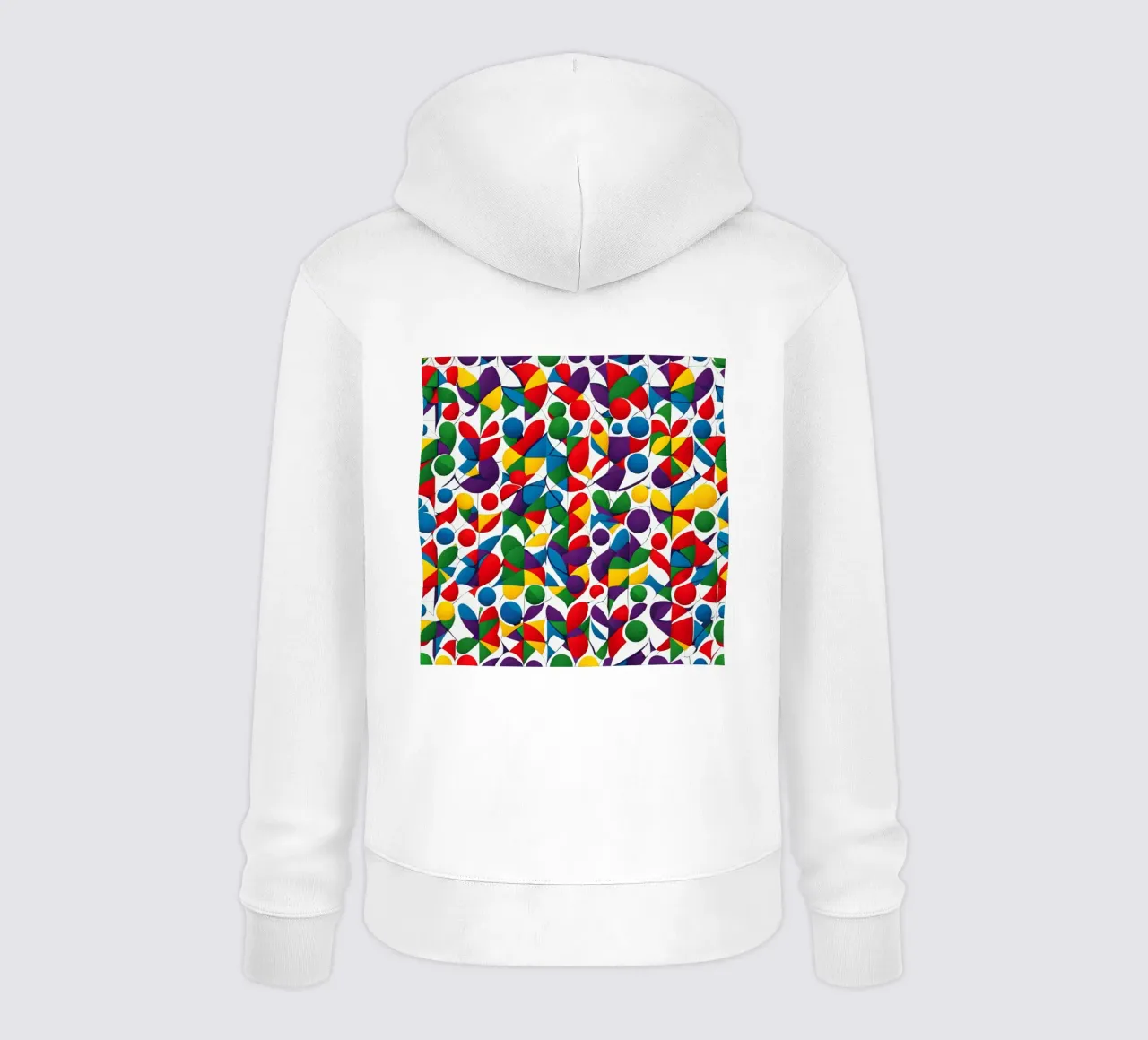 sharps design multicolore e bianco felpa con cappuccio da dinem