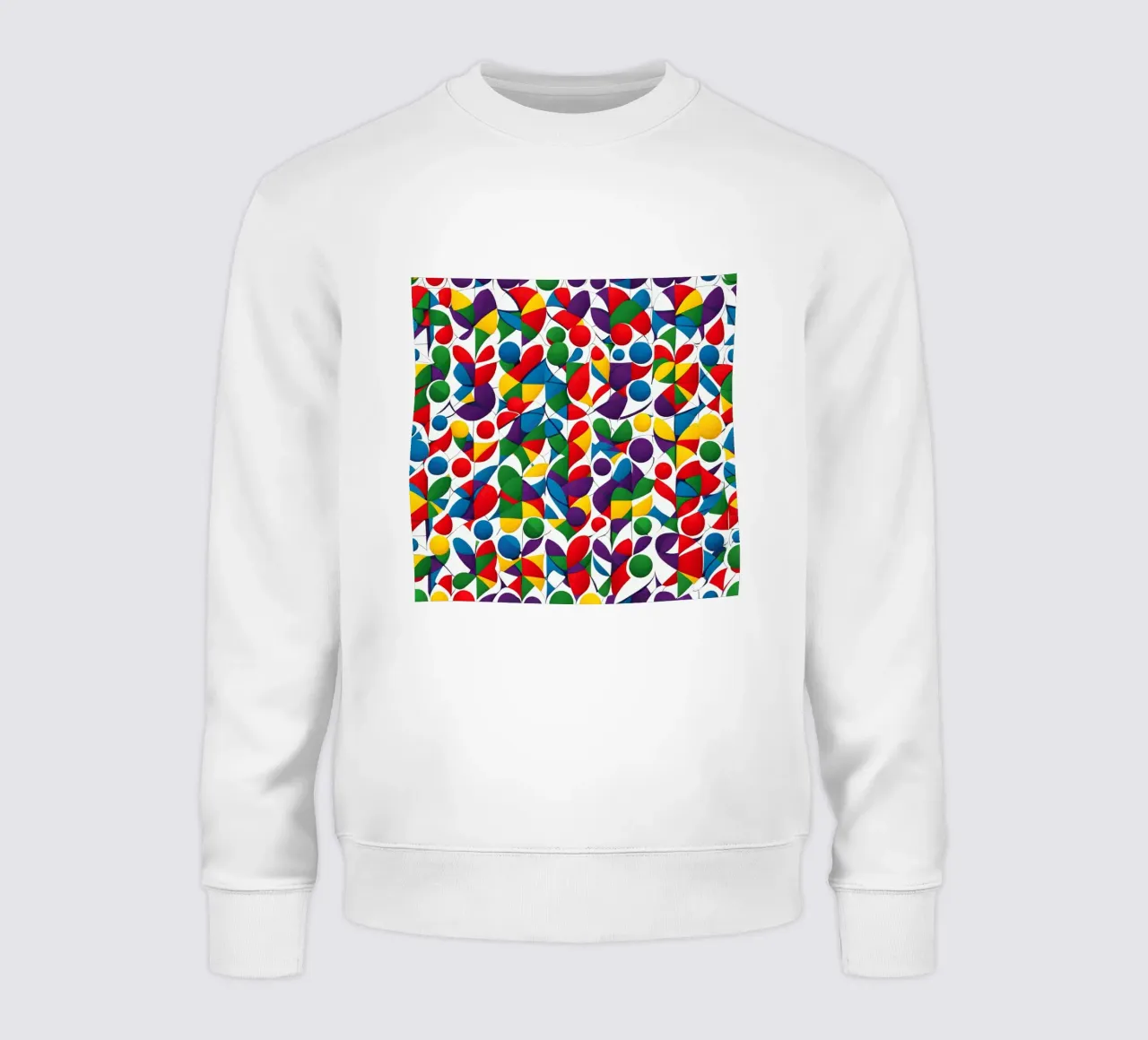 sharps design multicolore e bianco felpa da dinem