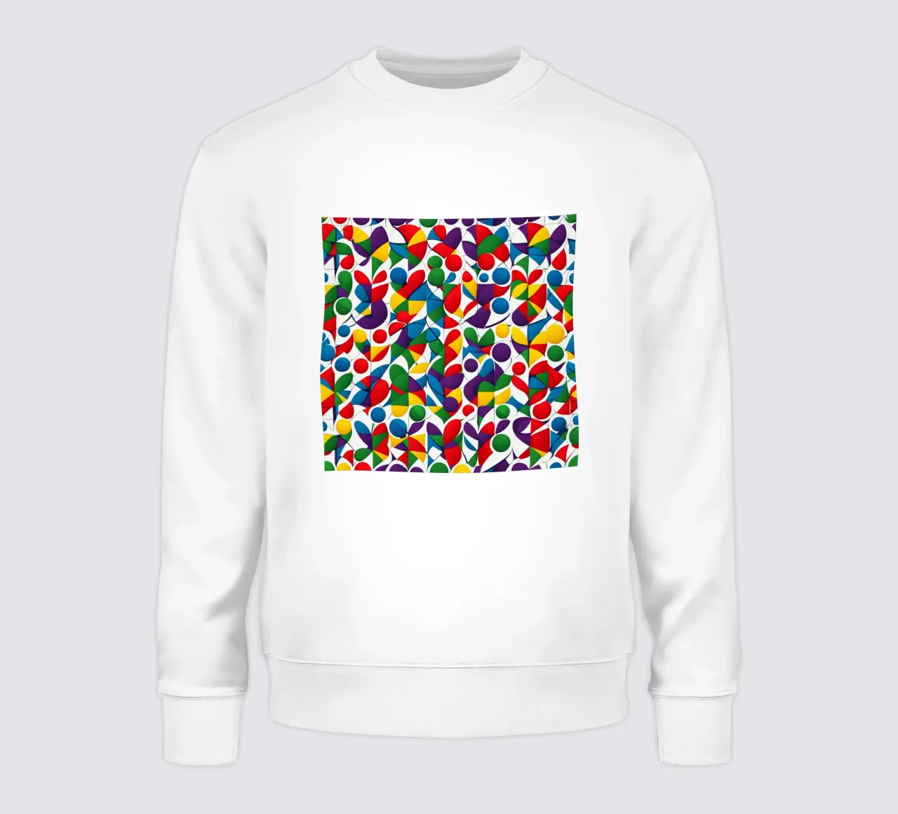 sharps design multicolore e bianco felpa da dinem