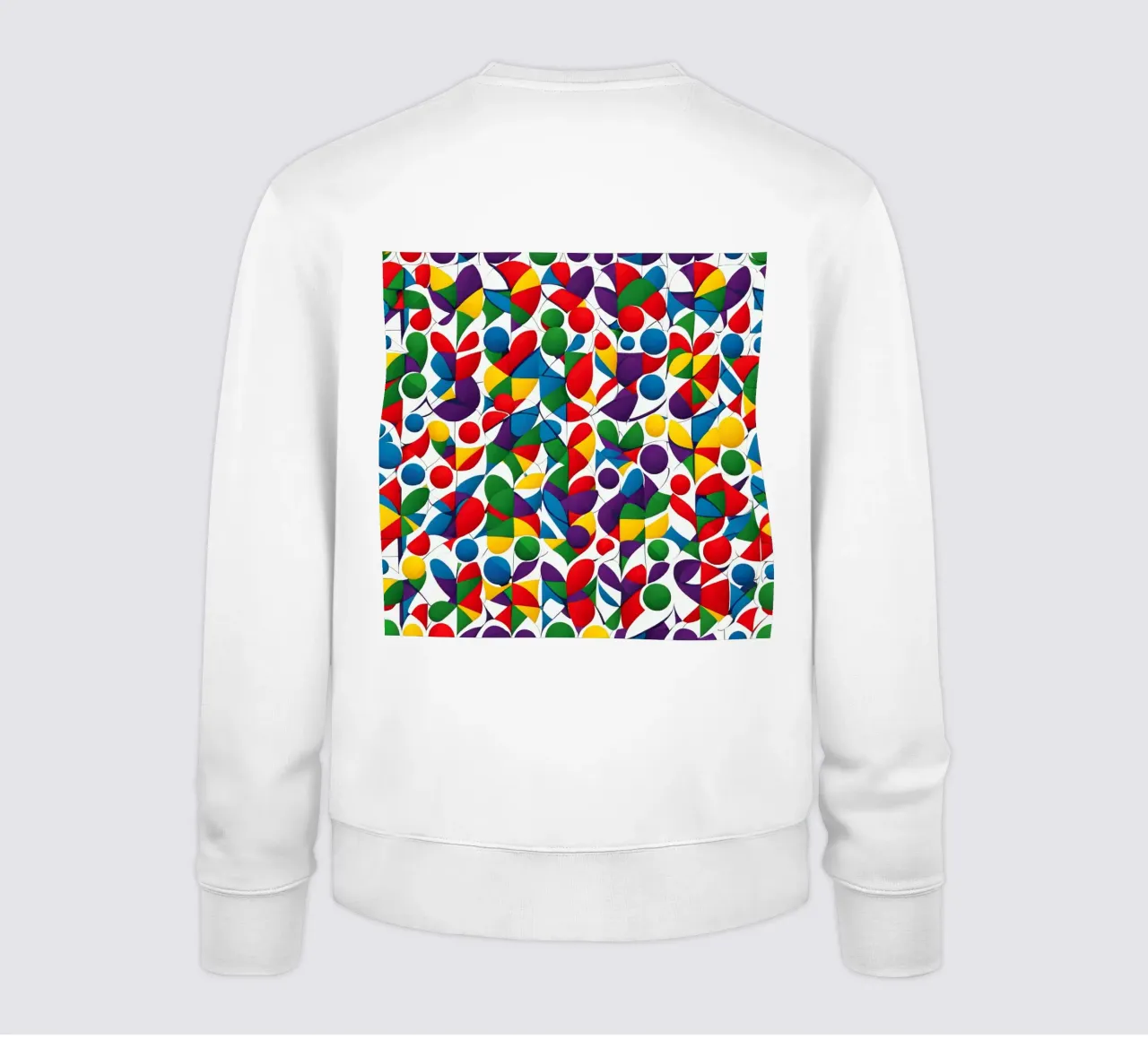 sharps design multicolore e bianco felpa da dinem