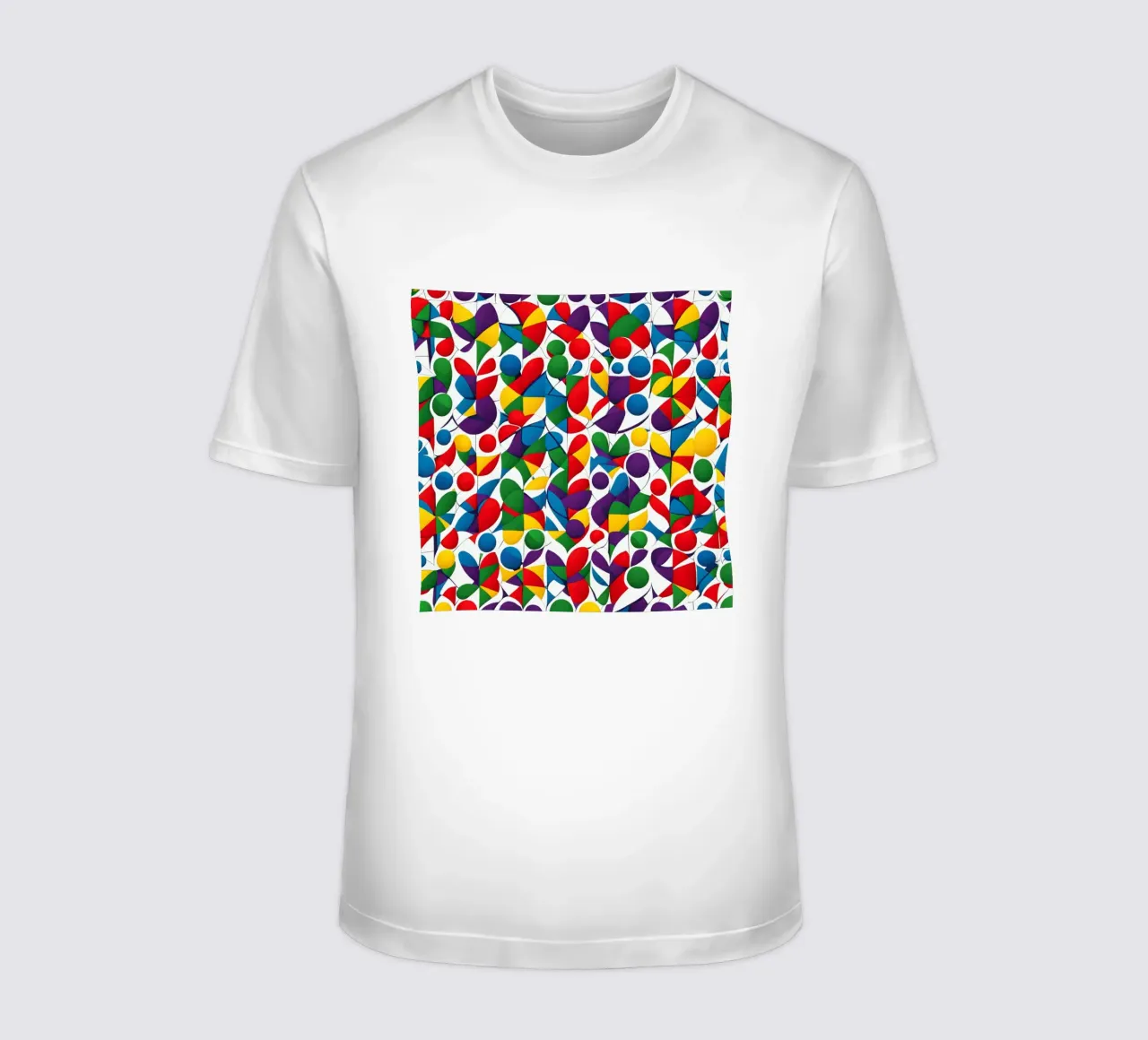 sharps design multicolore e bianco t-shirt da dinem