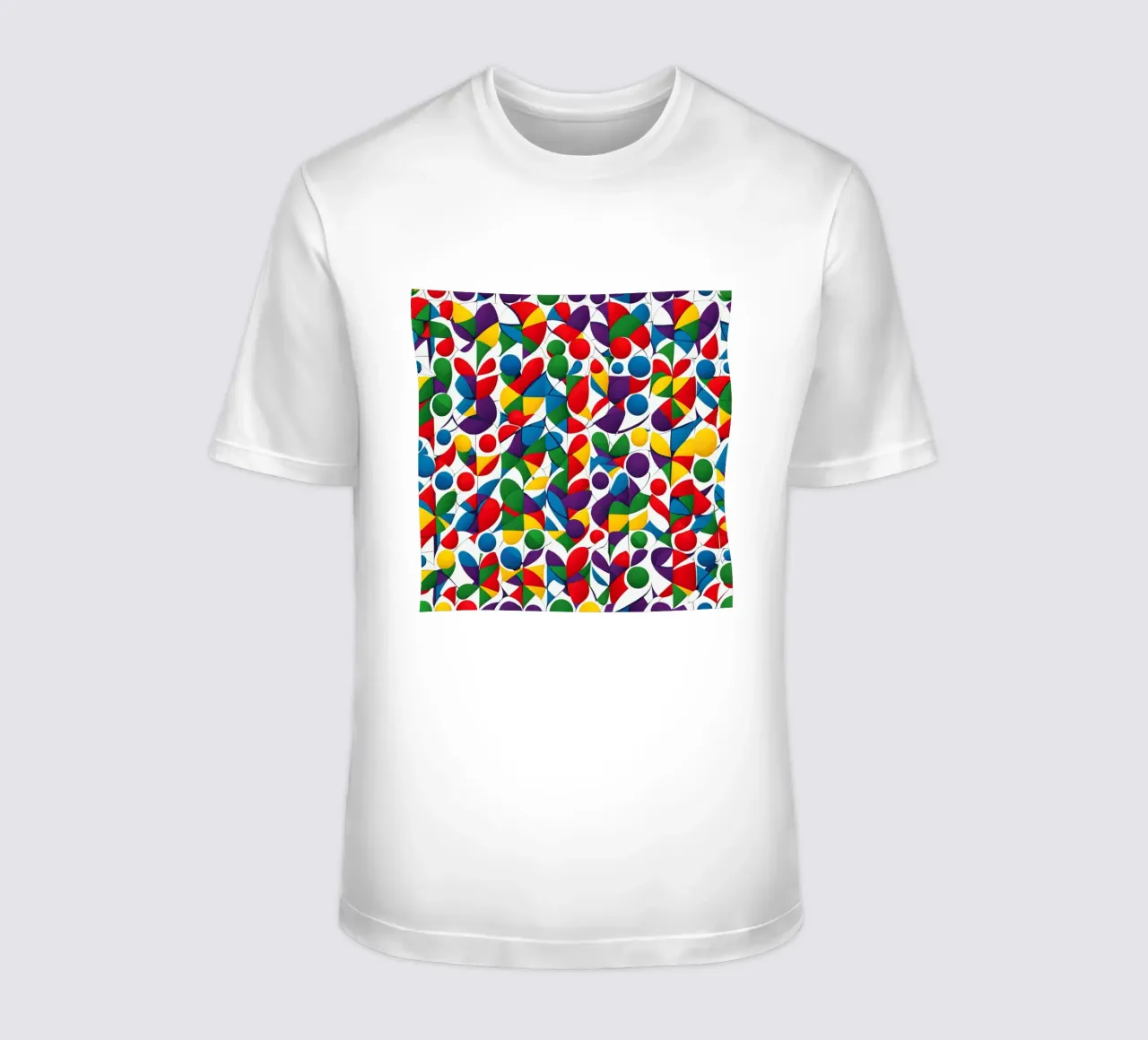 sharps design multicolore e bianco t-shirt da dinem