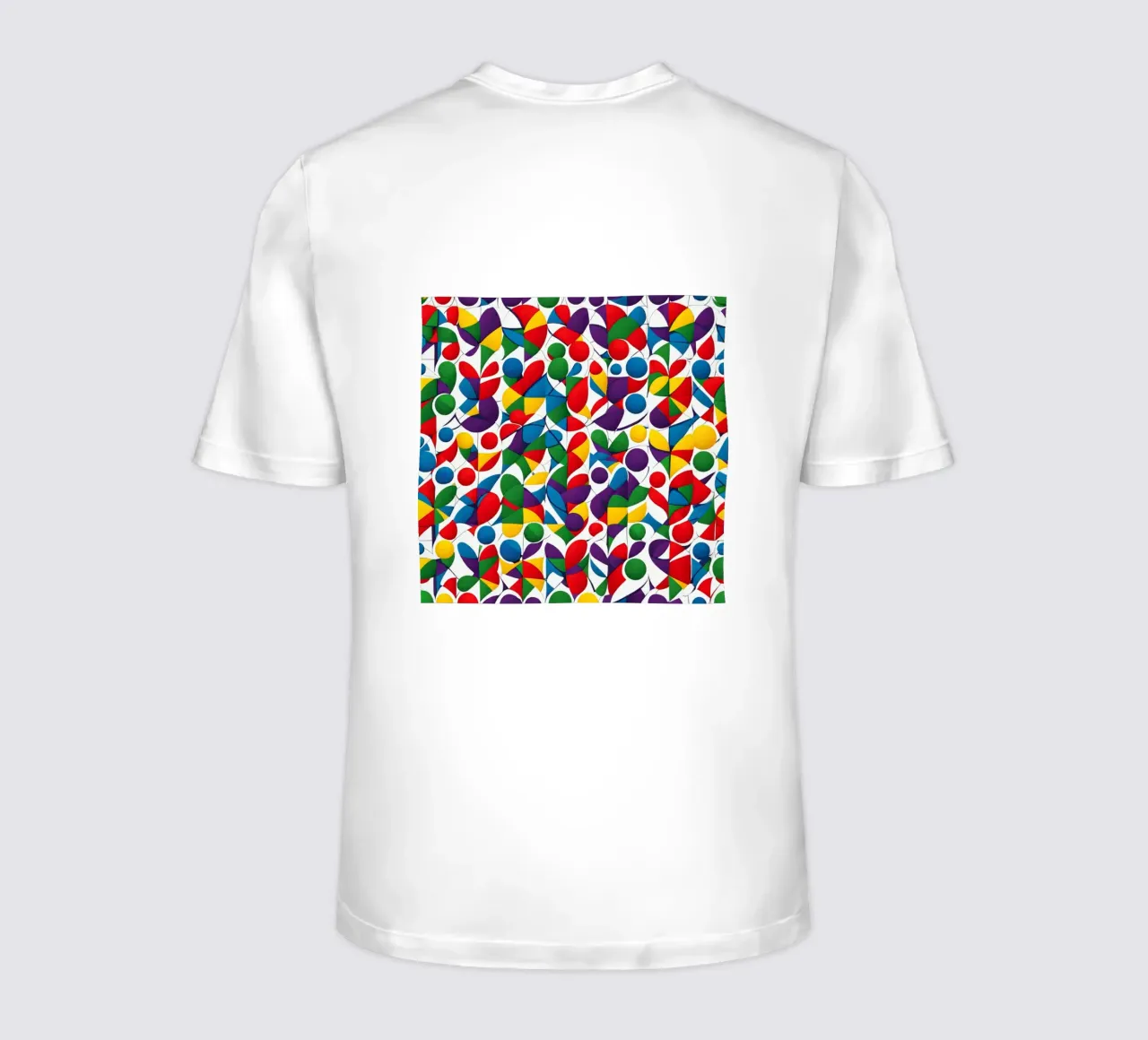 sharps design multicolore e bianco t-shirt da dinem