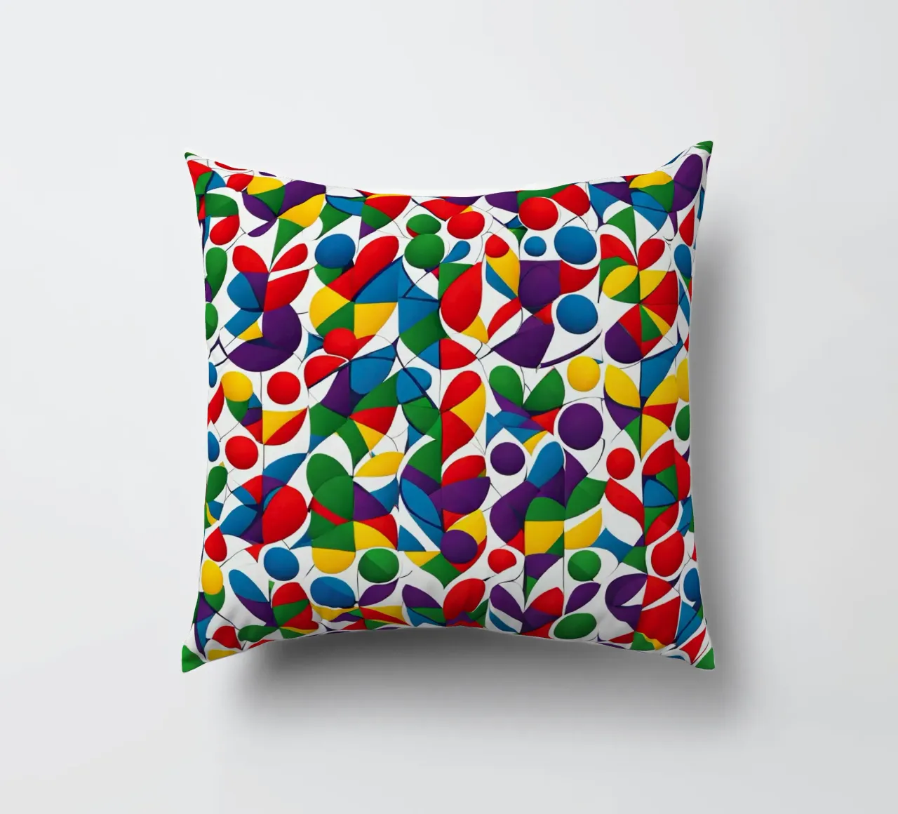 sharps design multicolore e bianco cuscino da dinem