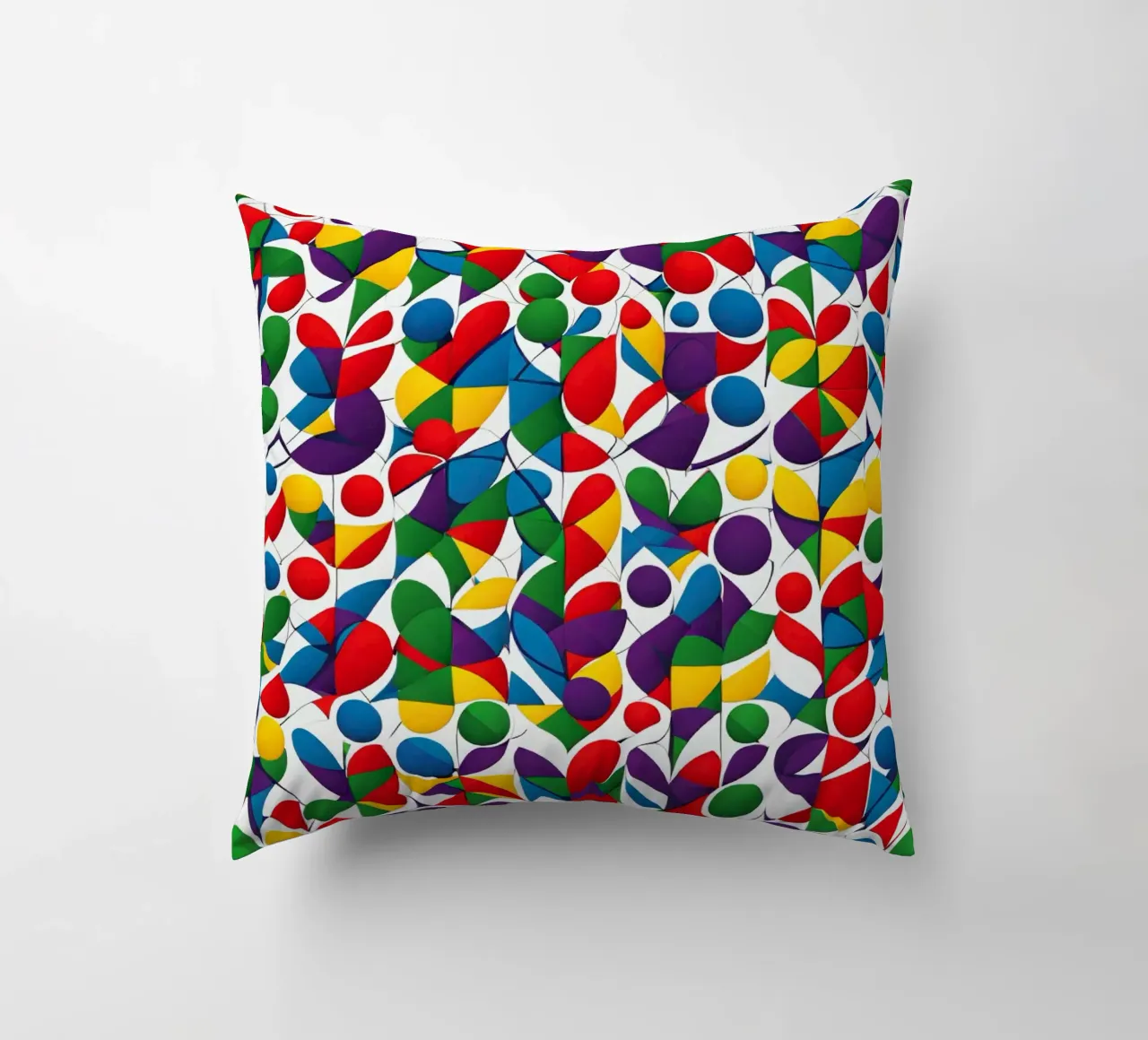 sharps design multicolore e bianco cuscino da dinem