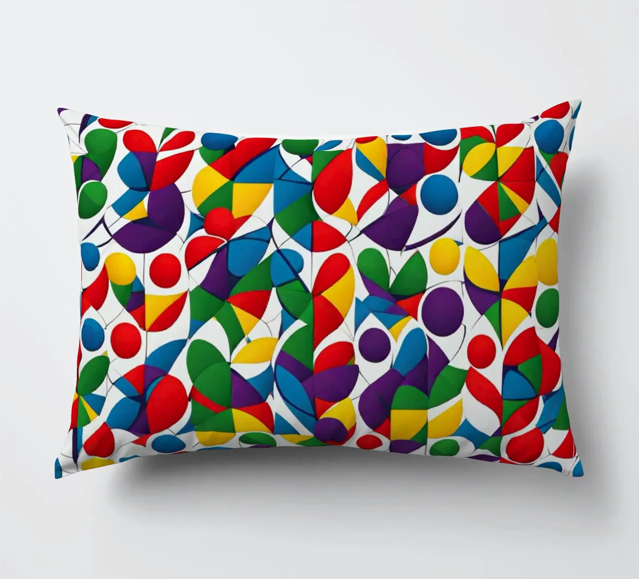 sharps design multicolore e bianco cuscino da dinem