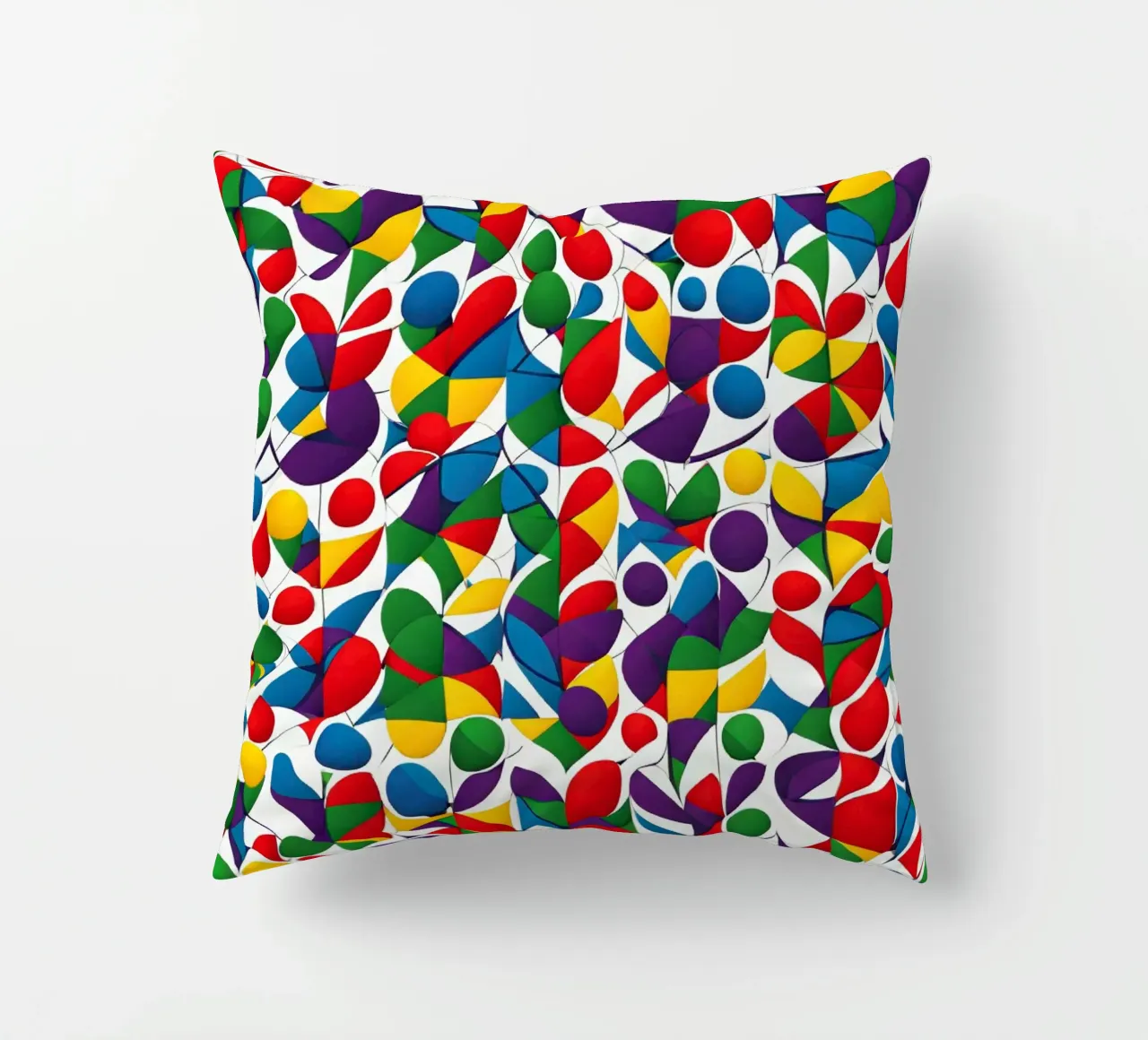 sharps design multicolore e bianco cuscino da dinem