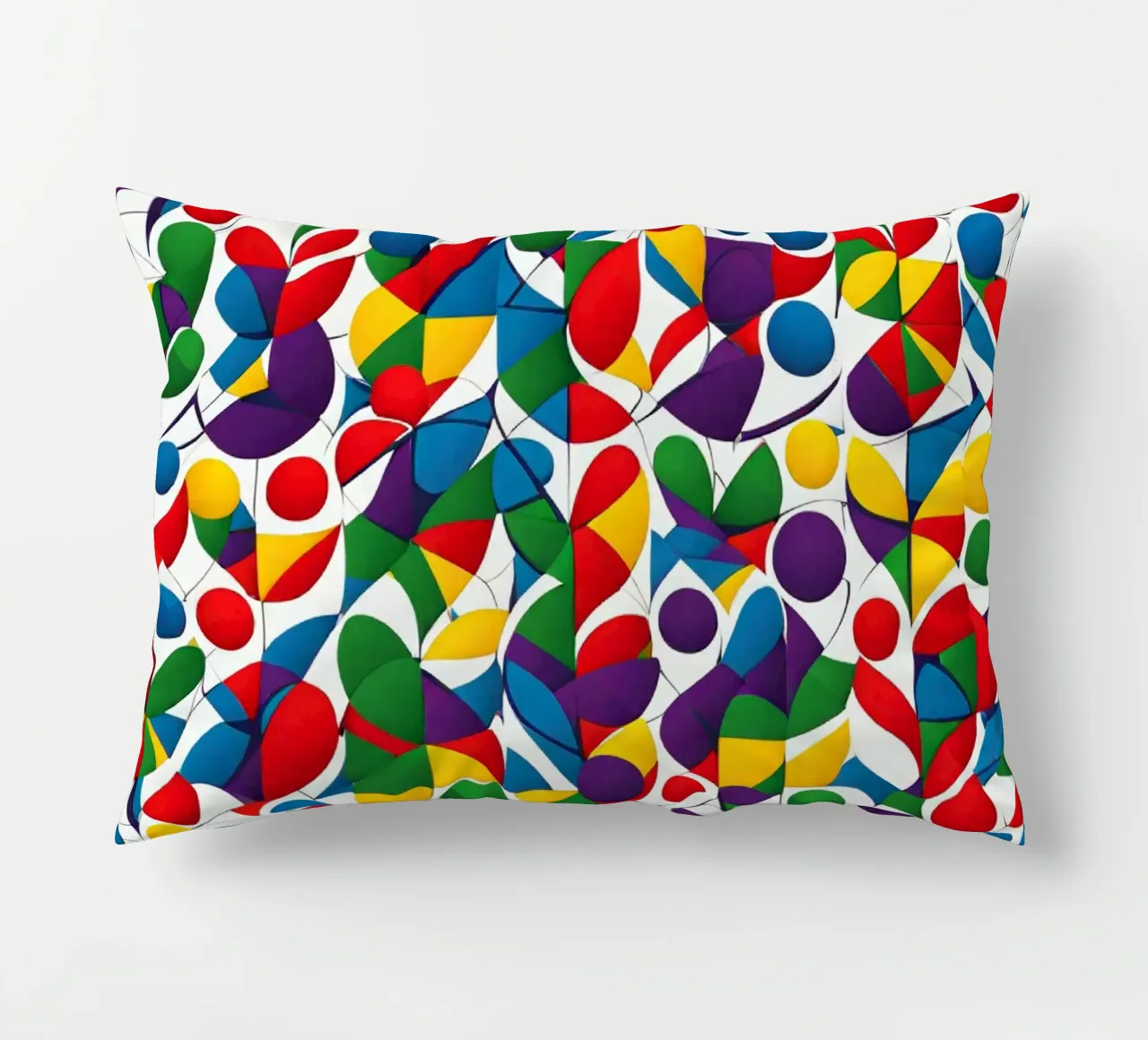 sharps design multicolore e bianco cuscino da dinem