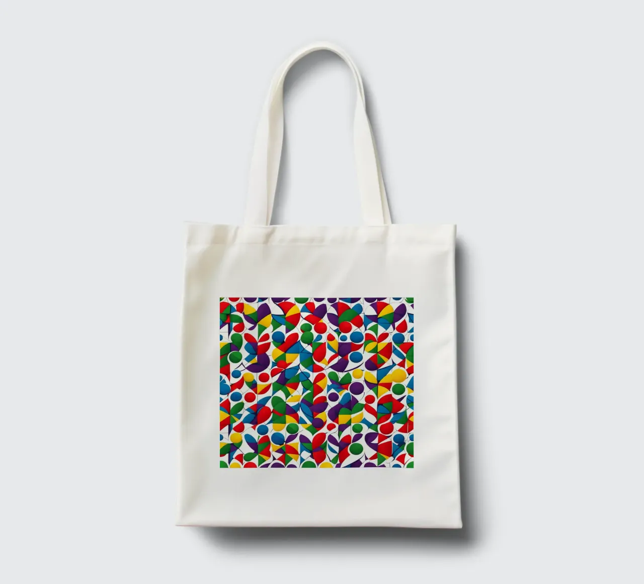 sharps design multicolore e bianco borsa in juta da dinem