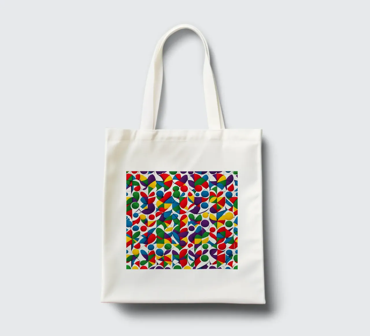 sharps design multicolore e bianco borsa in juta da dinem