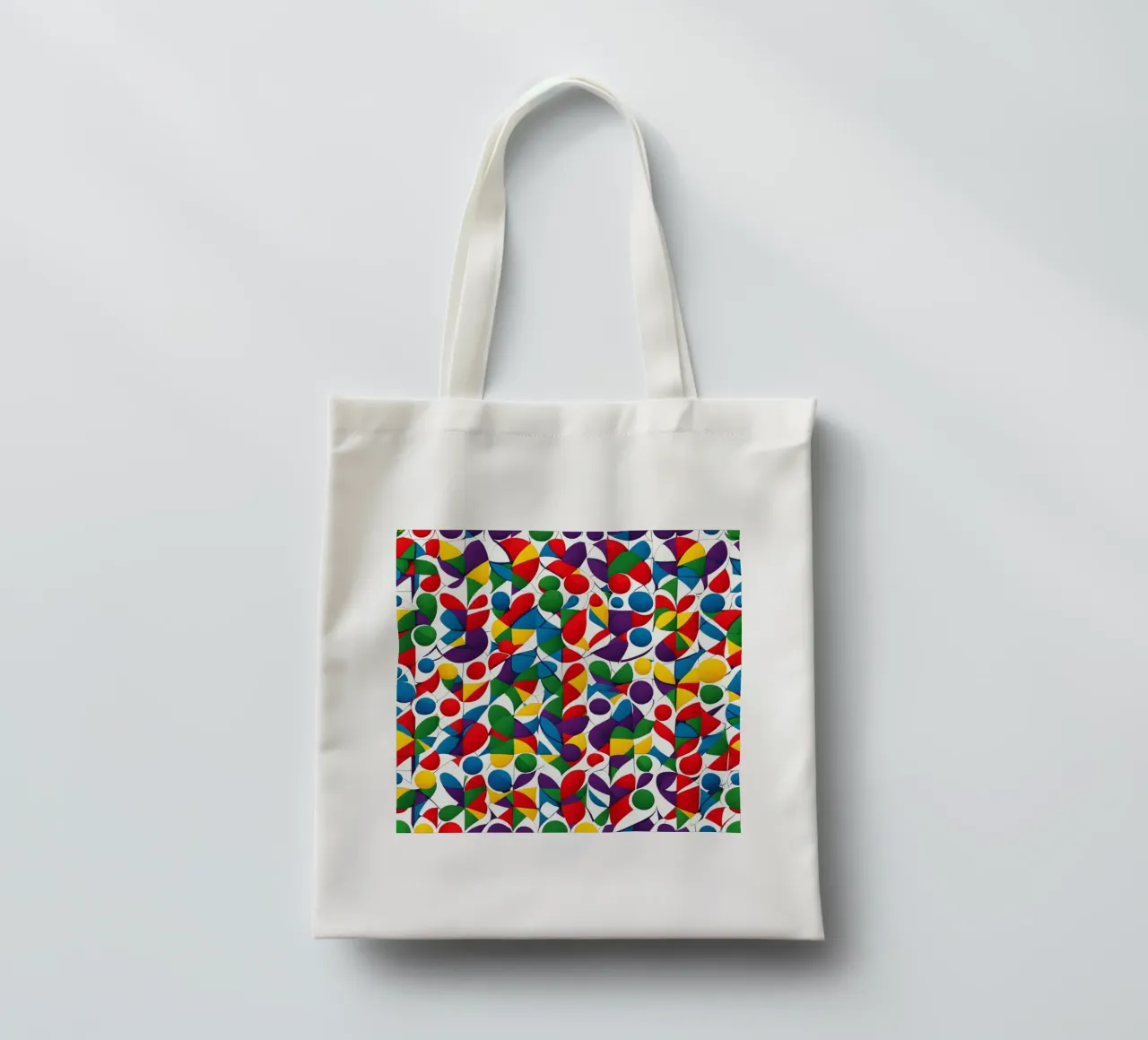 sharps design multicolore e bianco borsa in juta da dinem
