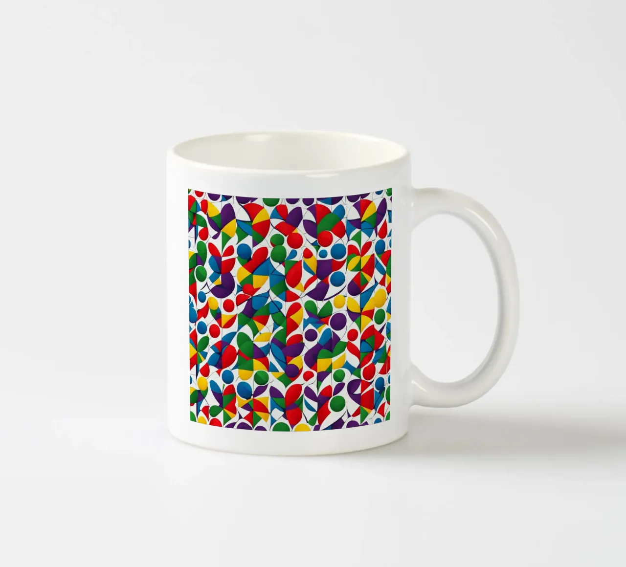 sharps design multicolore e bianco tazza in ceramica da dinem