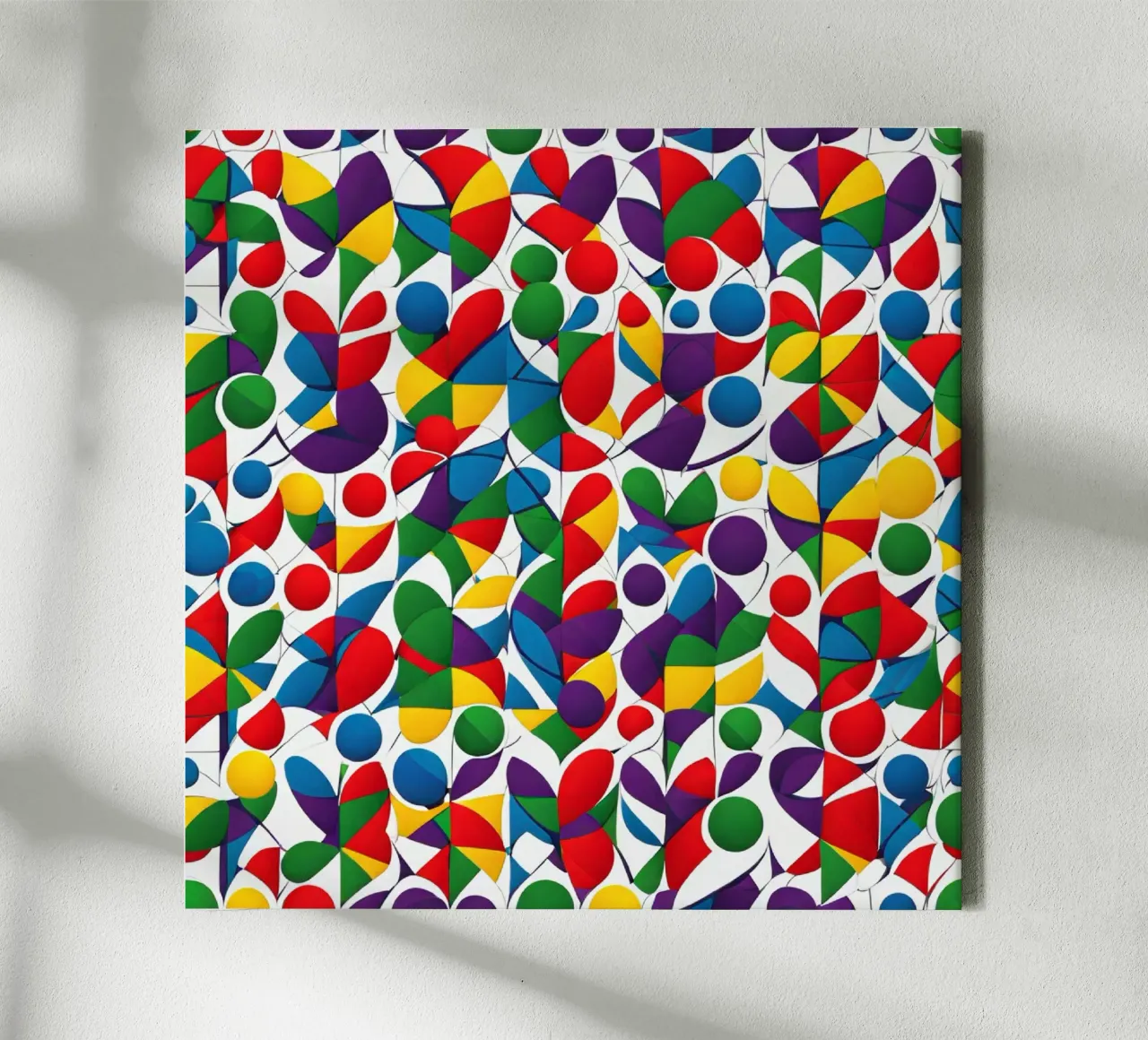 sharps design multicolore e bianco tela da dinem