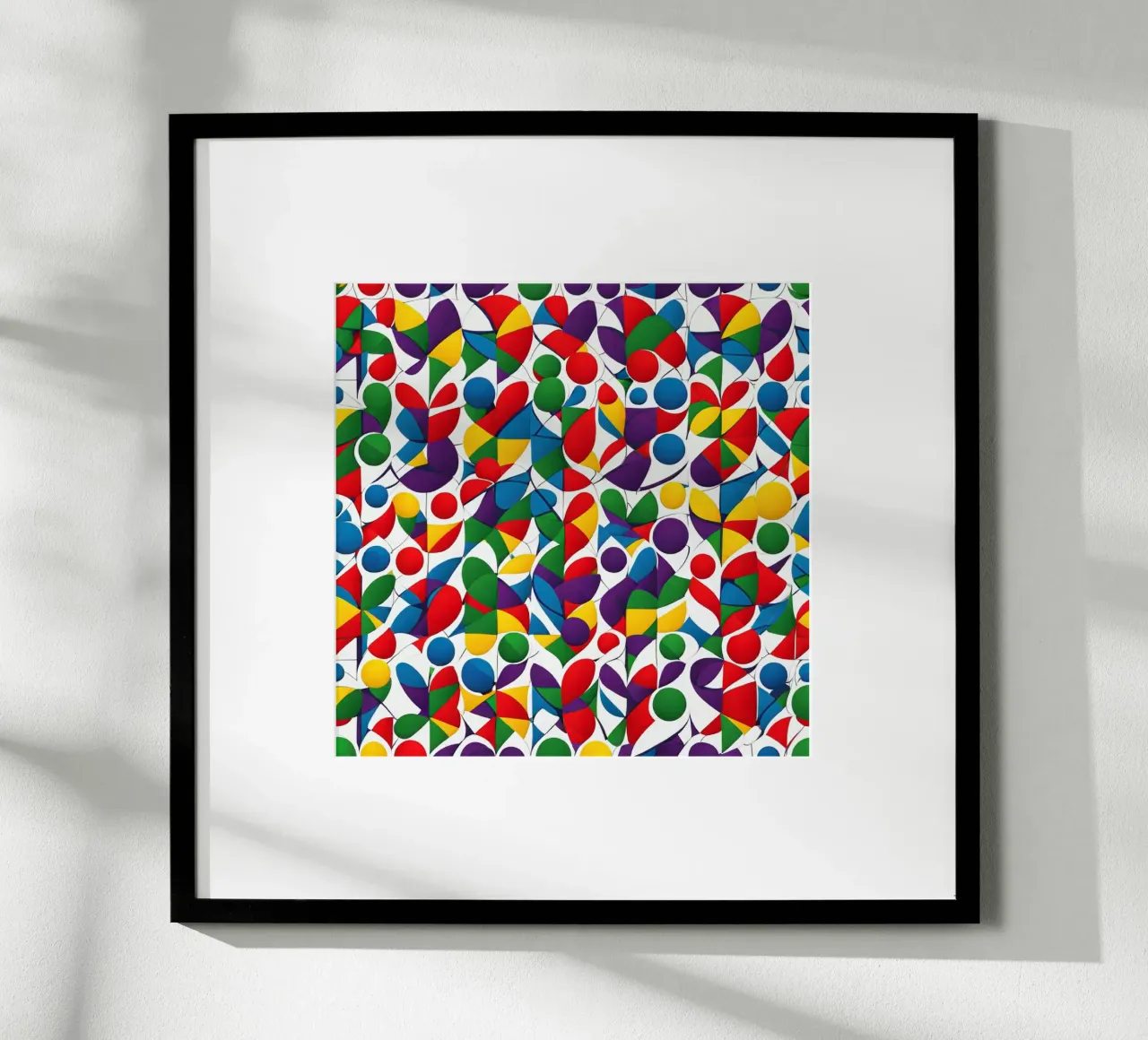 sharps design multicolore e bianco poster da dinem