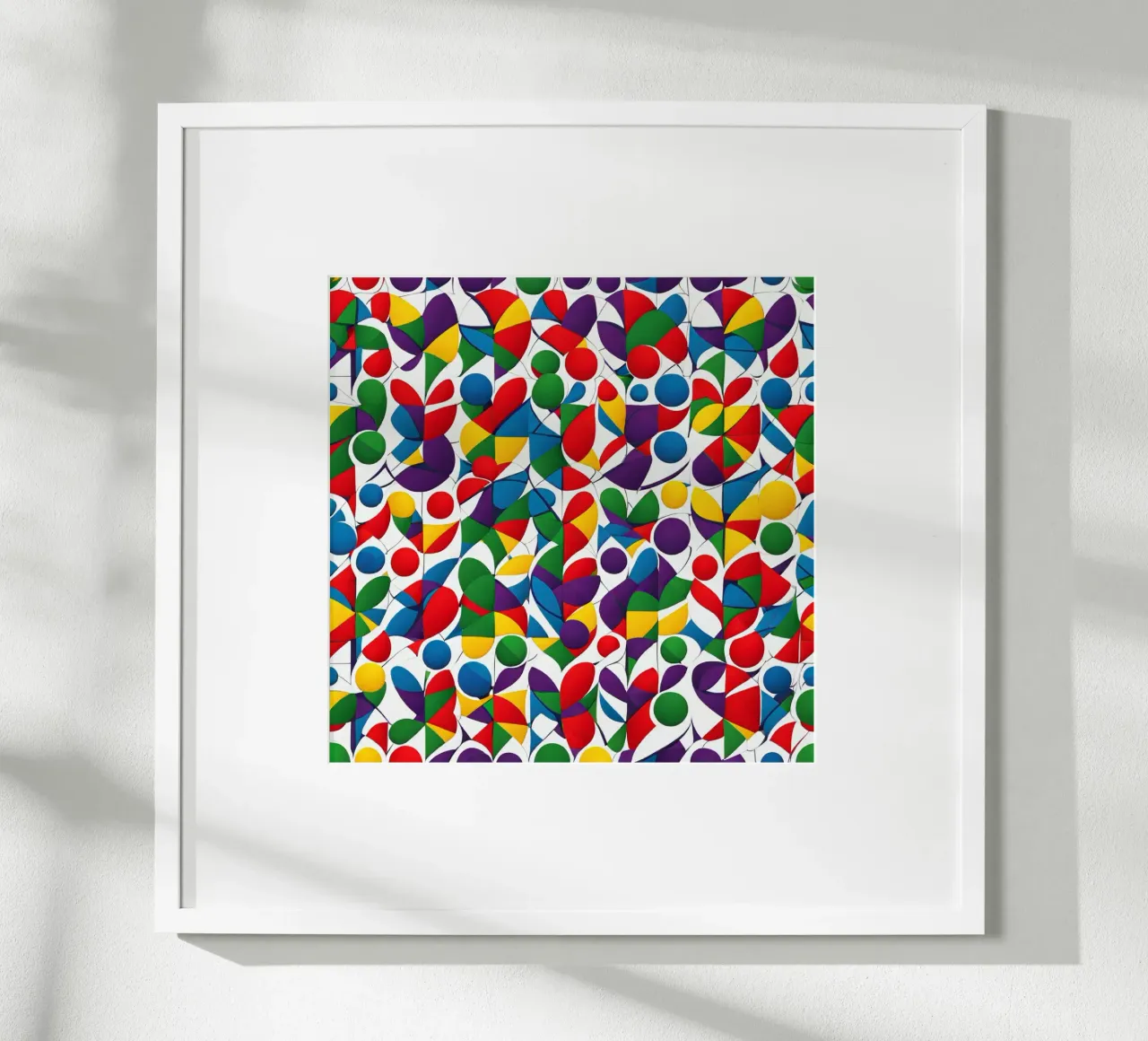 sharps design multicolore e bianco poster da dinem