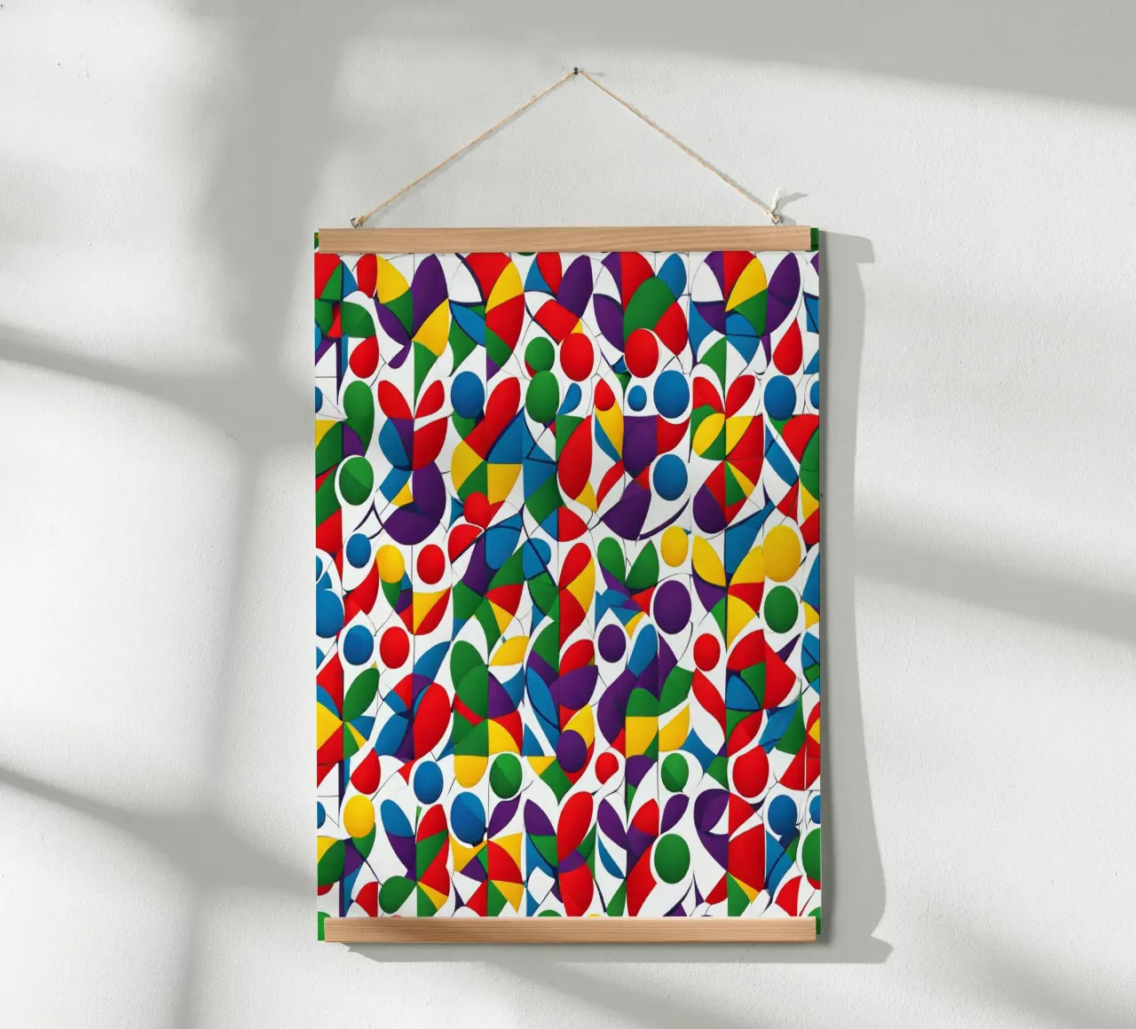 sharps design multicolore e bianco poster da dinem