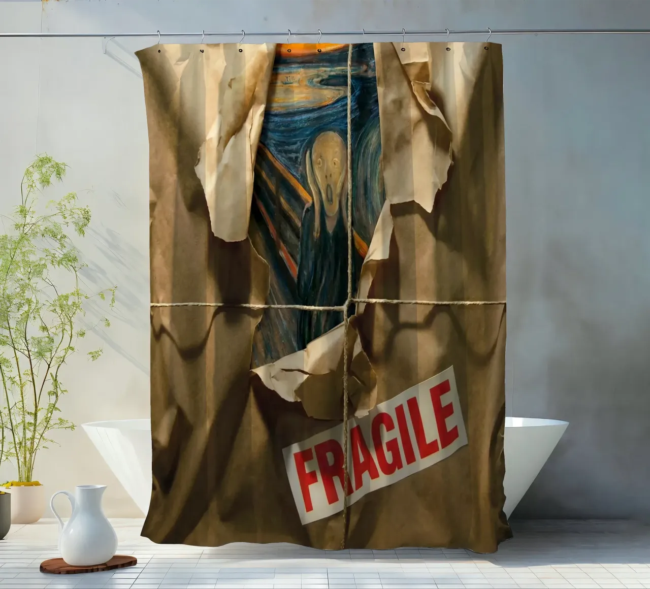 Fragile Scream tenda da doccia da Dikhotomy