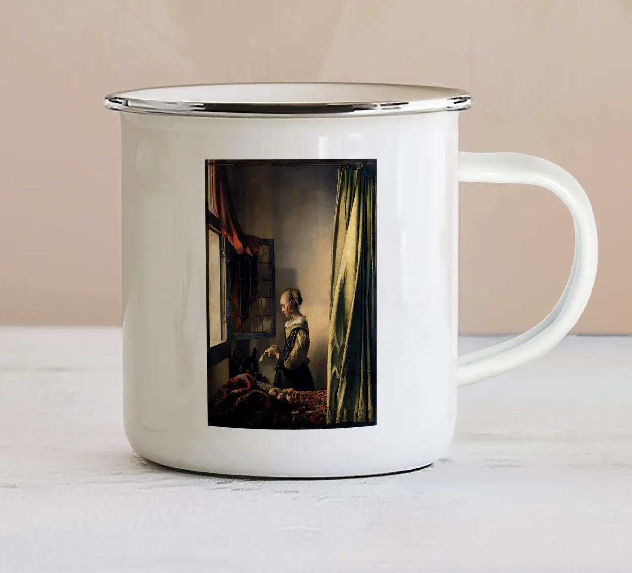 sbucciare la frutta johannes vermeer tazza in smalto da walker shop