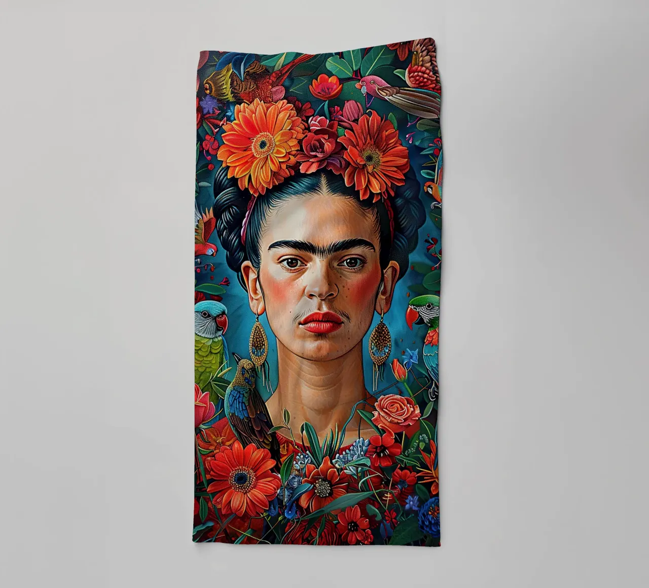 Frida Kahlo "Colors of Determination" asciugamano da bagno da Fantasias Florales