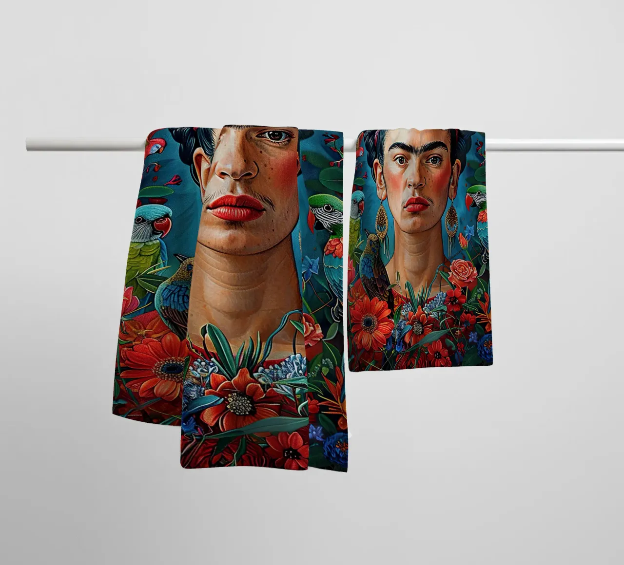Frida Kahlo "Colors of Determination" asciugamano da bagno da Fantasias Florales