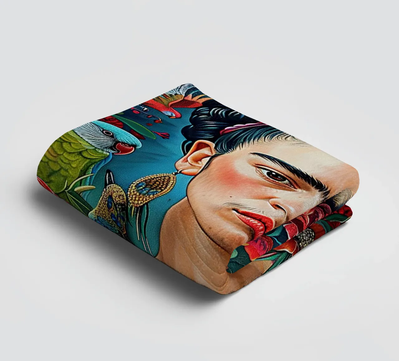 Frida Kahlo "Colors of Determination" asciugamano da bagno da Fantasias Florales