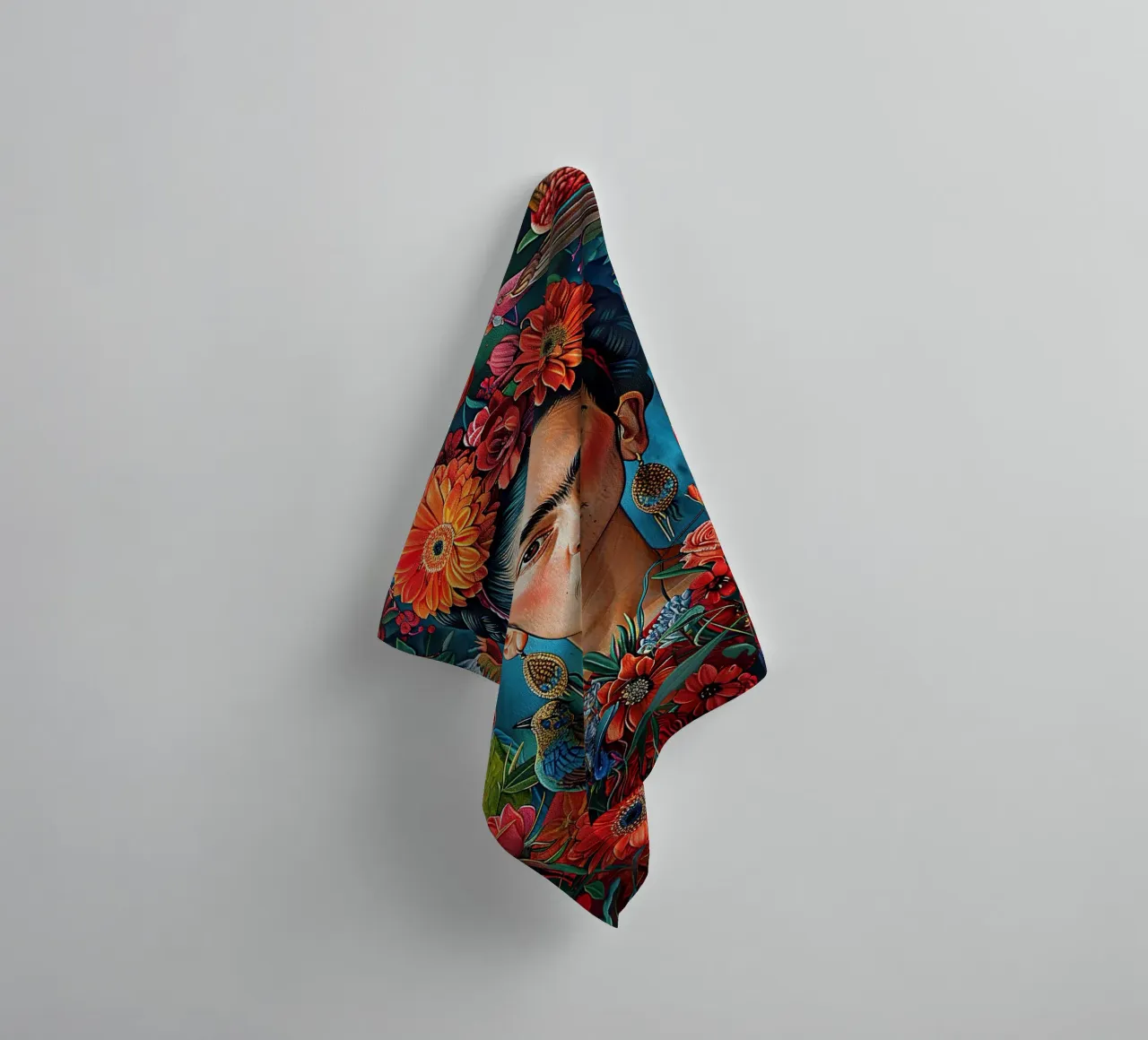 Frida Kahlo "Colors of Determination" asciugamano da bagno da Fantasias Florales